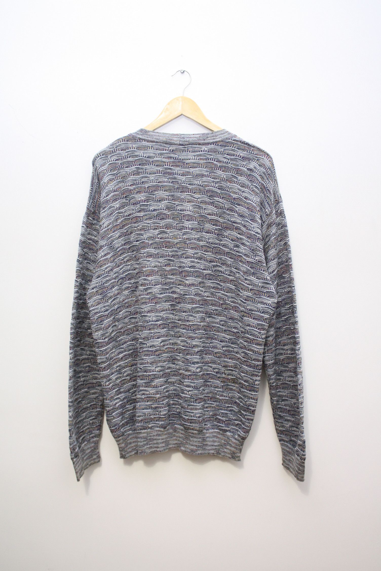 Missoni Missoni Example Vintage Cotton Blend Knitted Cardigan L Size US L / EU 52-54 / 3 - 3 Thumbnail