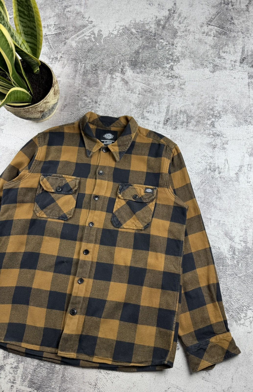 Dickies Dickies West Checked Striped Pocket Longsleeve Button Shirt Size US XL / EU 56 / 4 - 3 Thumbnail