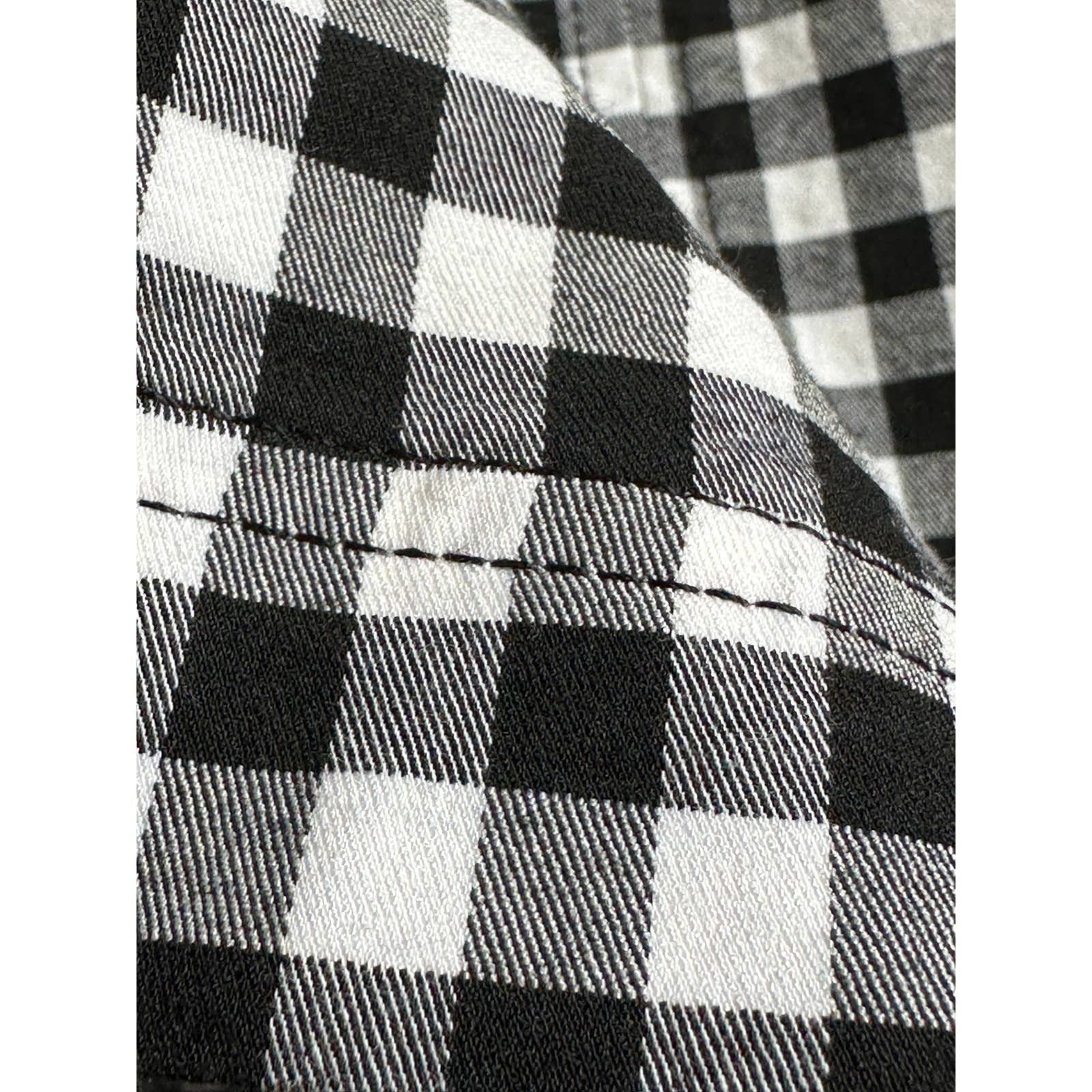 Free People Free People Modern Femme Gingham Stretch Mini Skirt size 10 Size 32" / US 10 / IT 46 - 7 Thumbnail