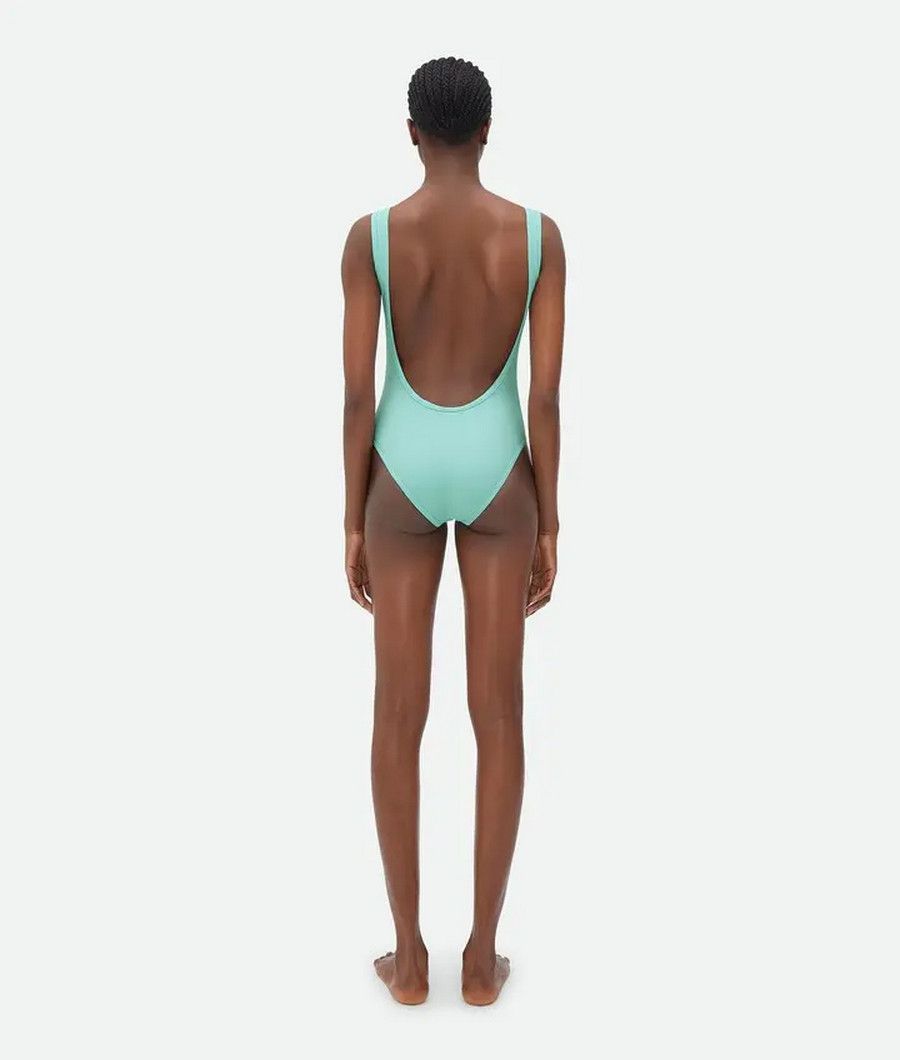Bottega Veneta BOTTEGA VENETA celadon green one piece swimsuit swimwear M Size 28" / US 6 / IT 42 - 2 Thumbnail