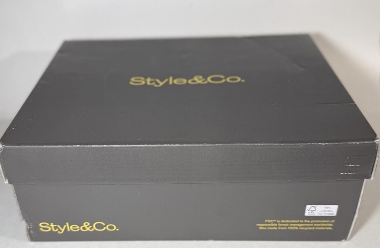 Style & Co Style & Co. Faux Leather Zip Up Ankle Boot Black W6 Medium Size US 6 / IT 36 - 9 Thumbnail