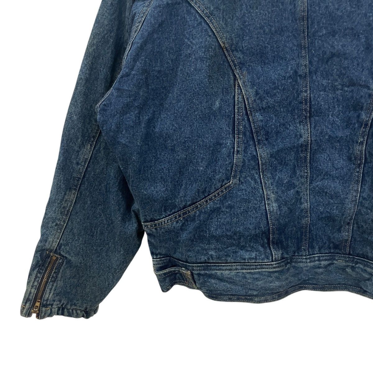 20471120 Vintage 90s Magic Square Bikers Denim Jacket Size US L / EU 52-54 / 3 - 9 Thumbnail