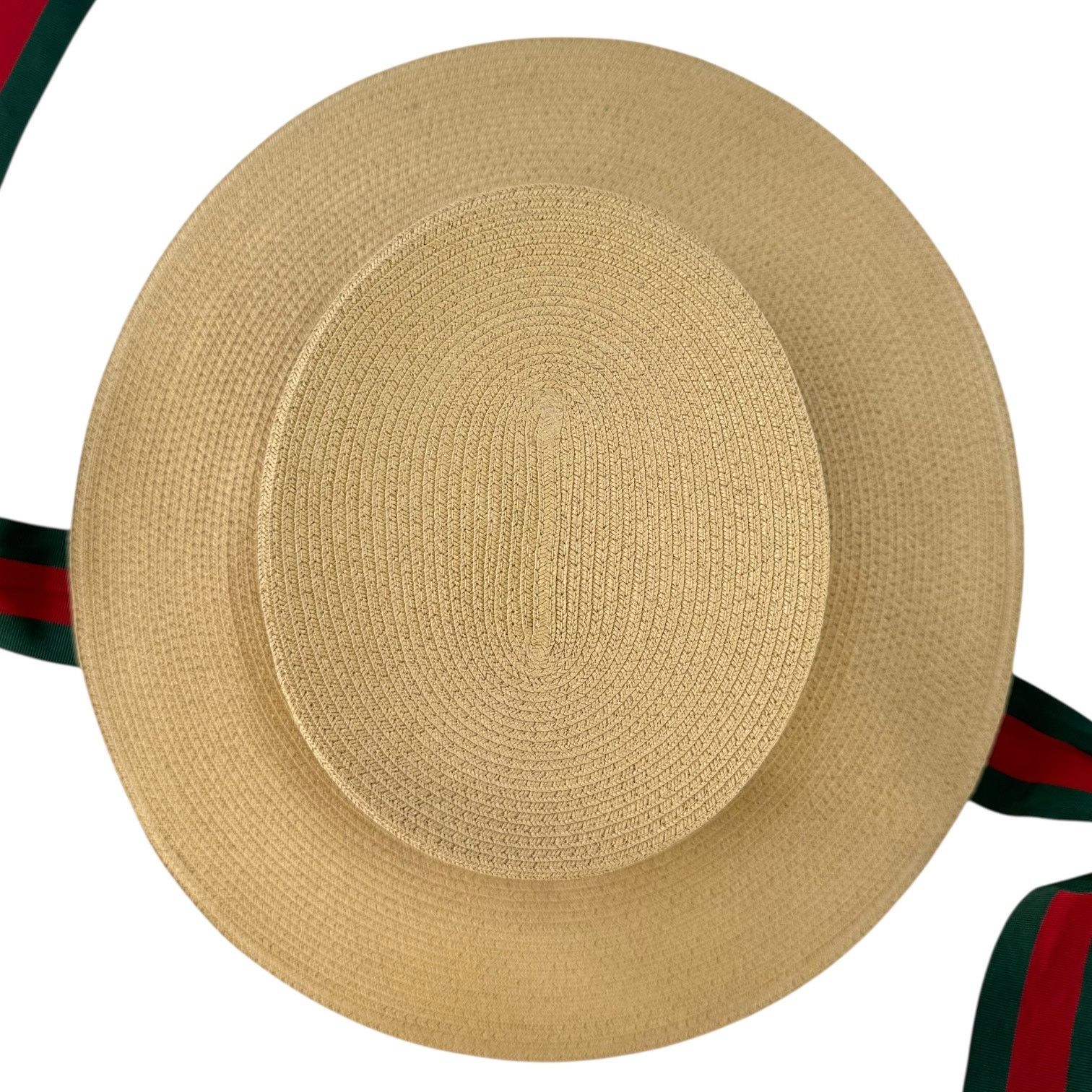 Gucci Gucci Sherry Line Straw Boater Hat Size ONE SIZE - 6 Thumbnail