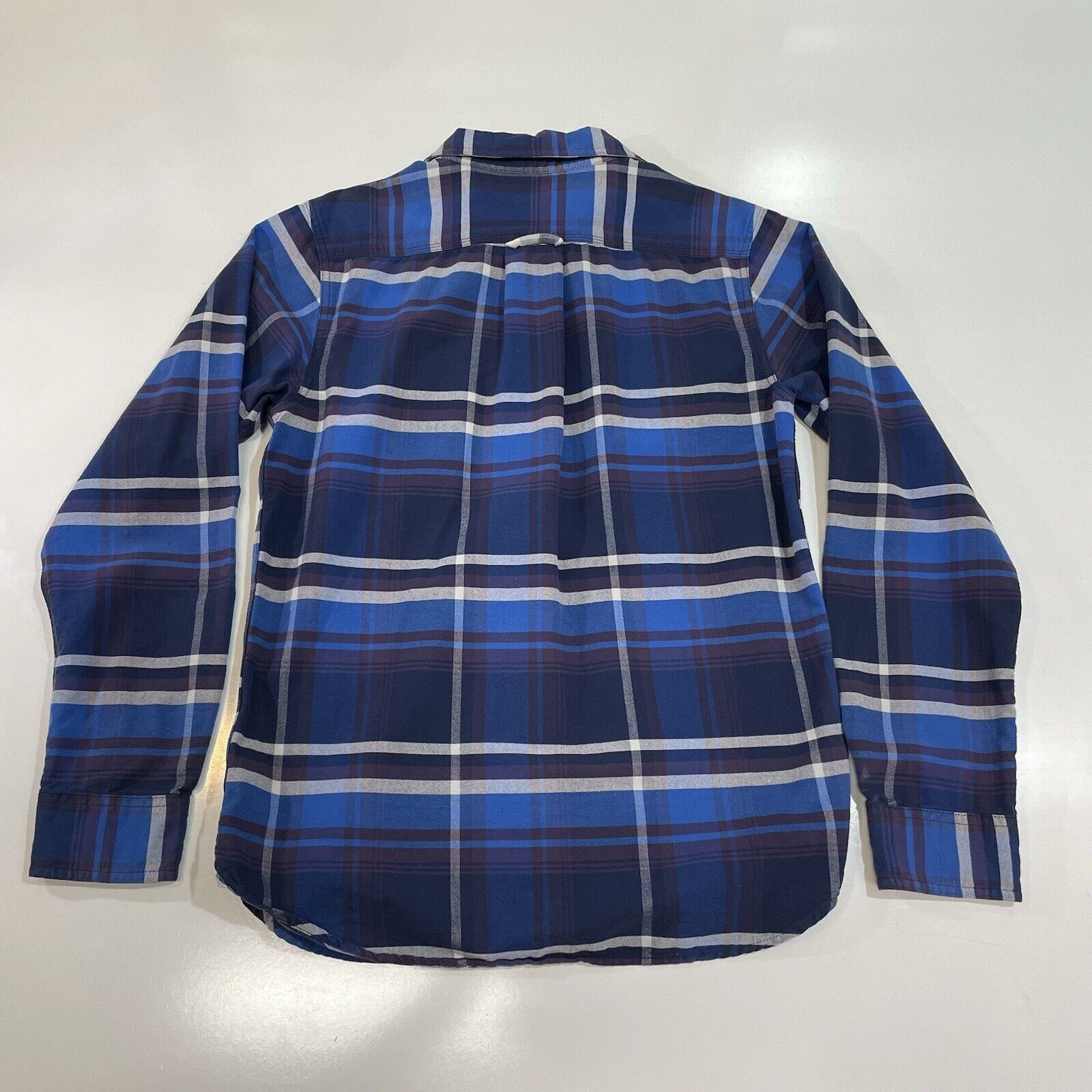 The North Face The North Face Plaid Flannel Shirt Men's Blue Gray Cotton S Size US S / EU 44-46 / 1 - 7 Thumbnail