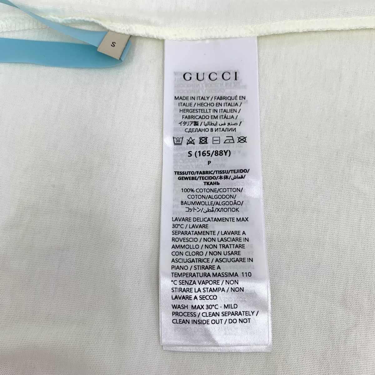 Gucci Gucci White Rabbit Letter Printed Short Sleeve T-Shirt K26WX Size S / US 4 / IT 40 - 7 Thumbnail