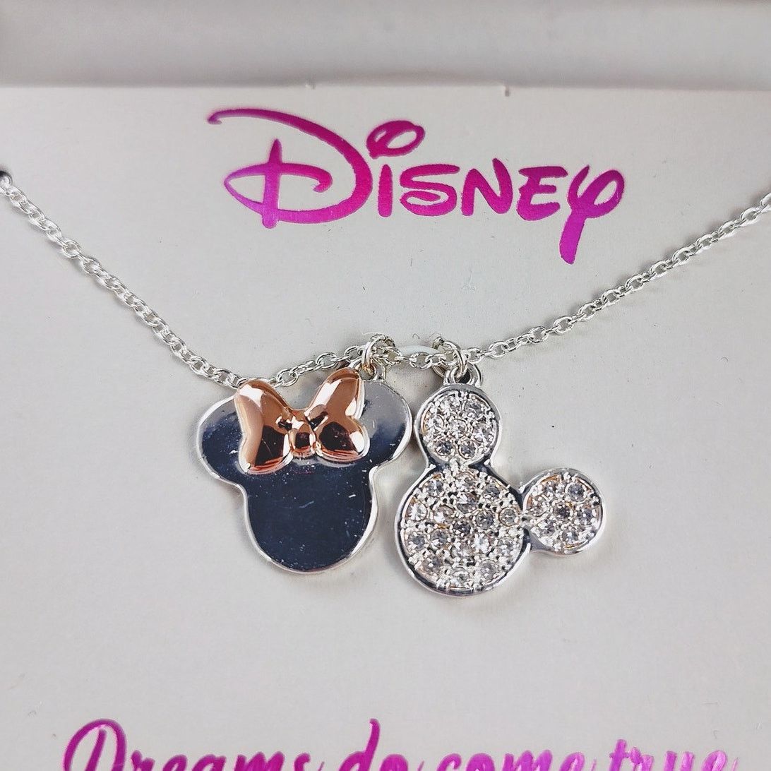 Disney Disney Minnie & Mickey Mouse Double Pendant Necklace NIB Size ONE SIZE - 2 Thumbnail