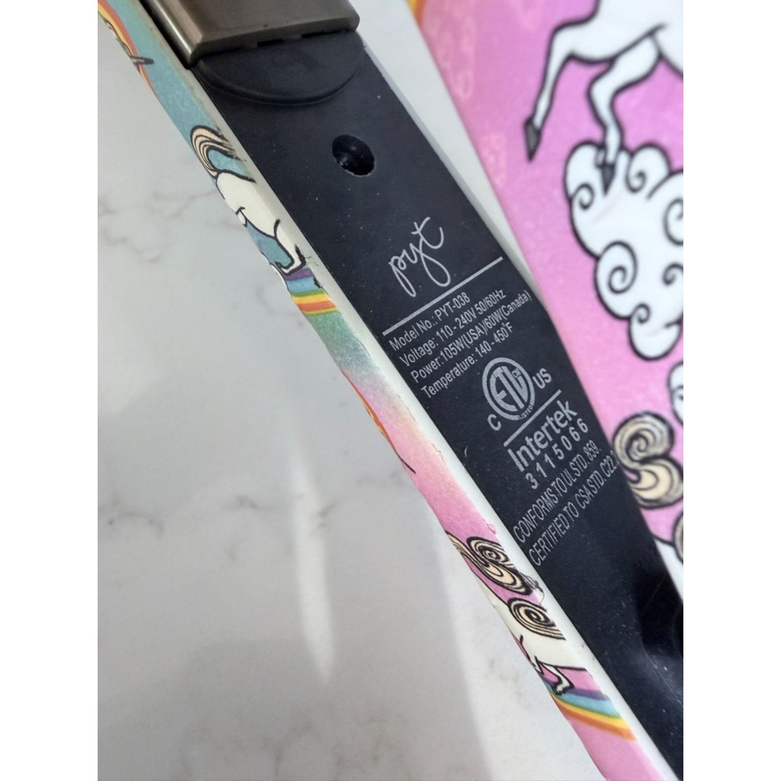 Other PYT Unicorn Rainbow Ceramic Flat Iron Hair Straightener 🎀 Size ONE SIZE - 8 Thumbnail