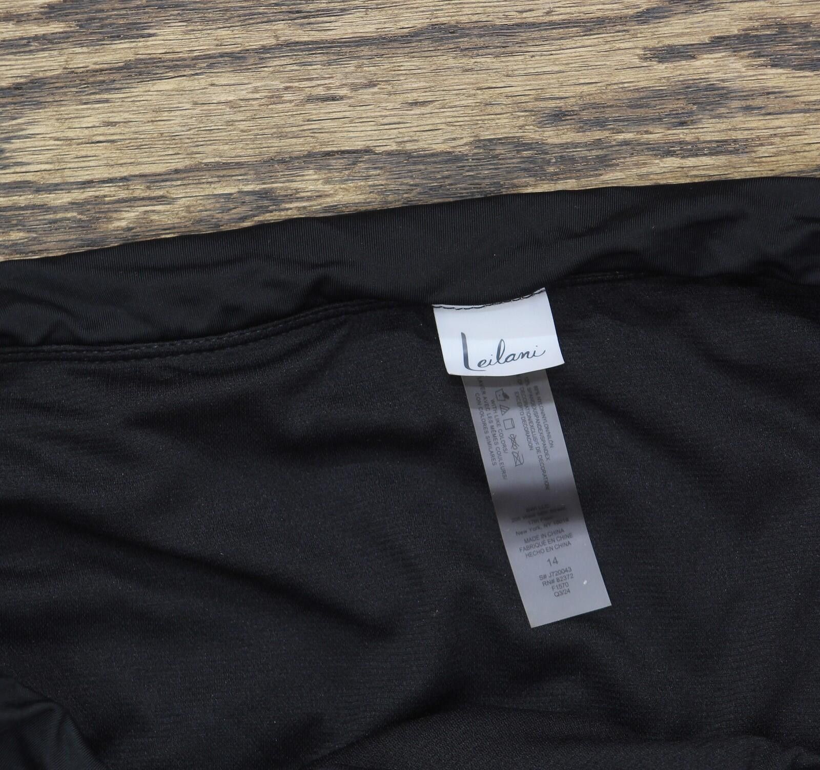 Other Leilani Ladies Ruffle Skirtini Swim Skirt Bottom Black 14 Size 36" / US 14 / IT 50 - 4 Thumbnail