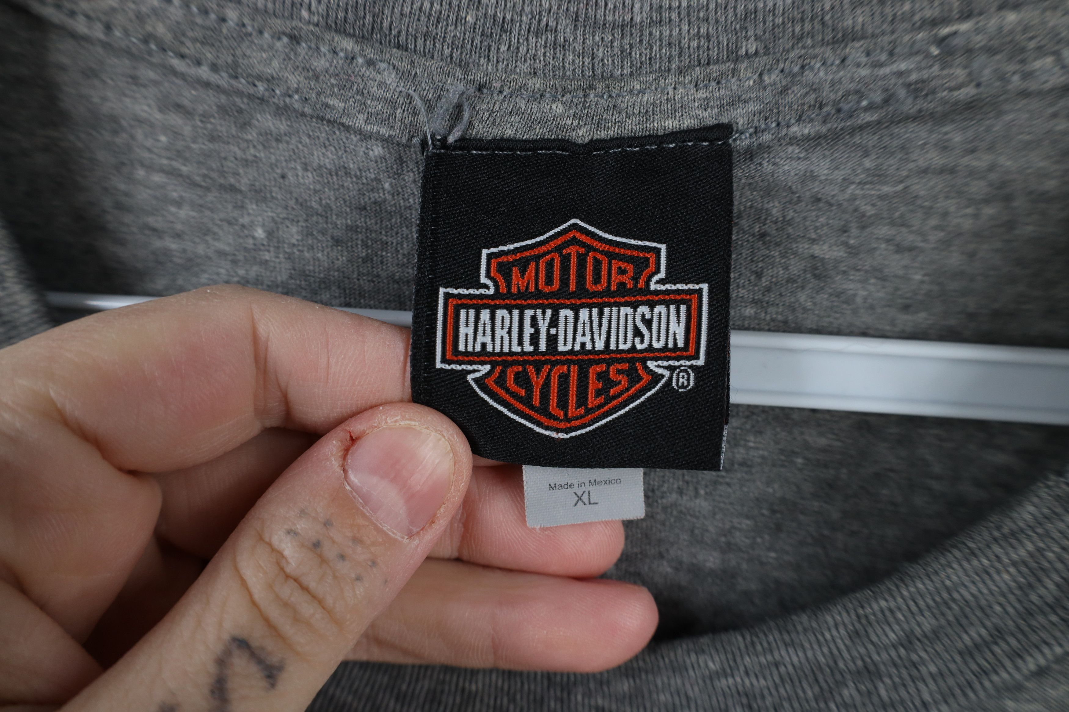 Harley Davidson × Vintage Vintage Y2K Harley Davidson Spell Out Jersey Knit T-Shirt Size US L / EU 52-54 / 3 - 8 Thumbnail