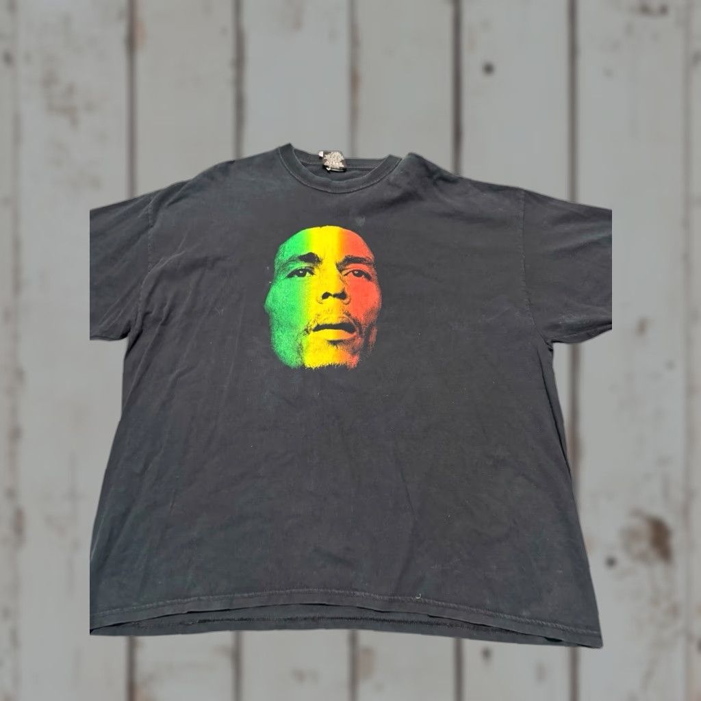 Vintage VINTAGE Zion Rootswear 1999 Bob Marley “Redemption Song” Lyrics Black T-Shirt 3XL/4XL Tee Mens Short Sleeve Crew Neck Cotton Shirt Size US XXL / EU 58 / 5 - 1 Thumbnail