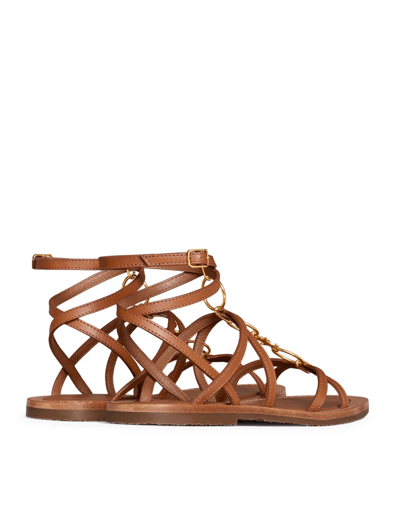 Celine CELINE Lympia $1150 Tan Sandals New & Authentic Size US 6 / IT 36 - 3 Thumbnail