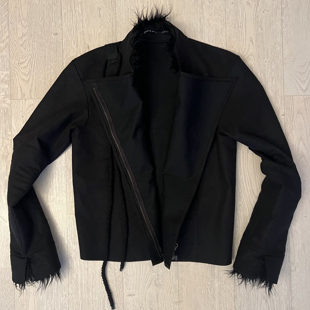 Other Black denim jacket with fur lining Size US S / EU 44-46 / 1 - 3 Thumbnail