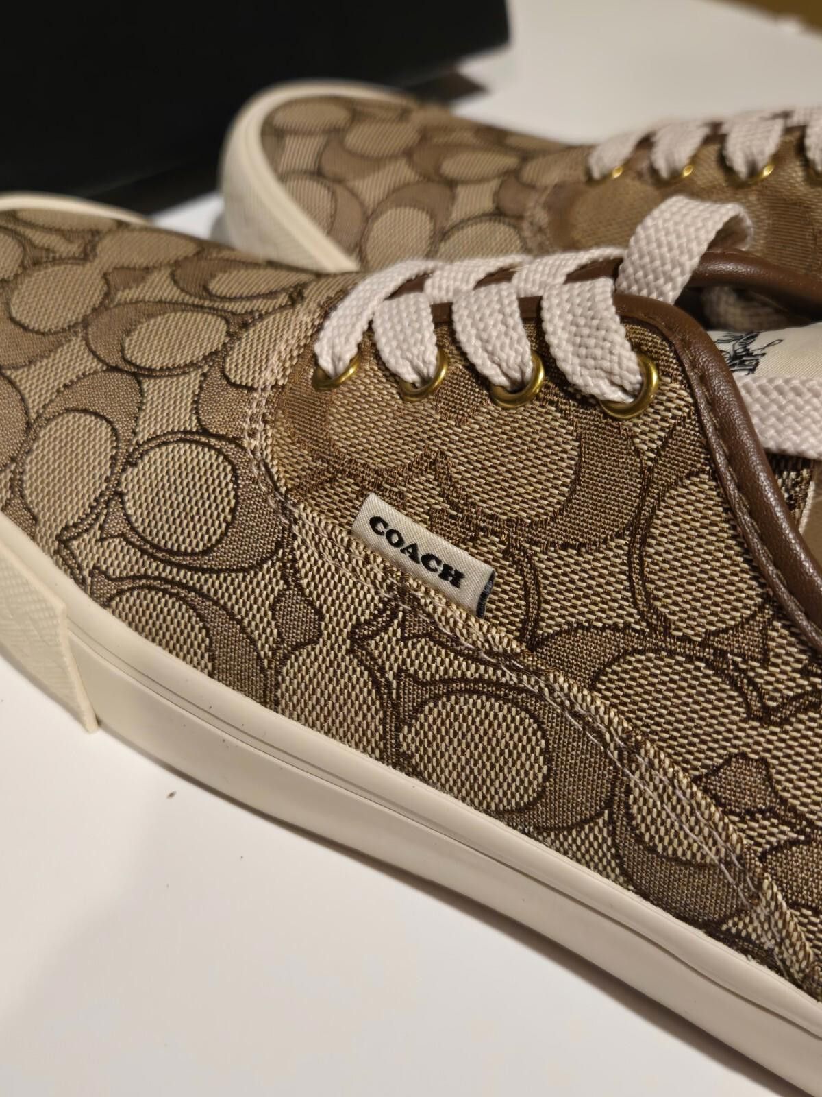 Coach Womens Coach Citysole Skate Sneakers Khaki Leather 9 B NEW Size US 9 / IT 39 - 7 Thumbnail