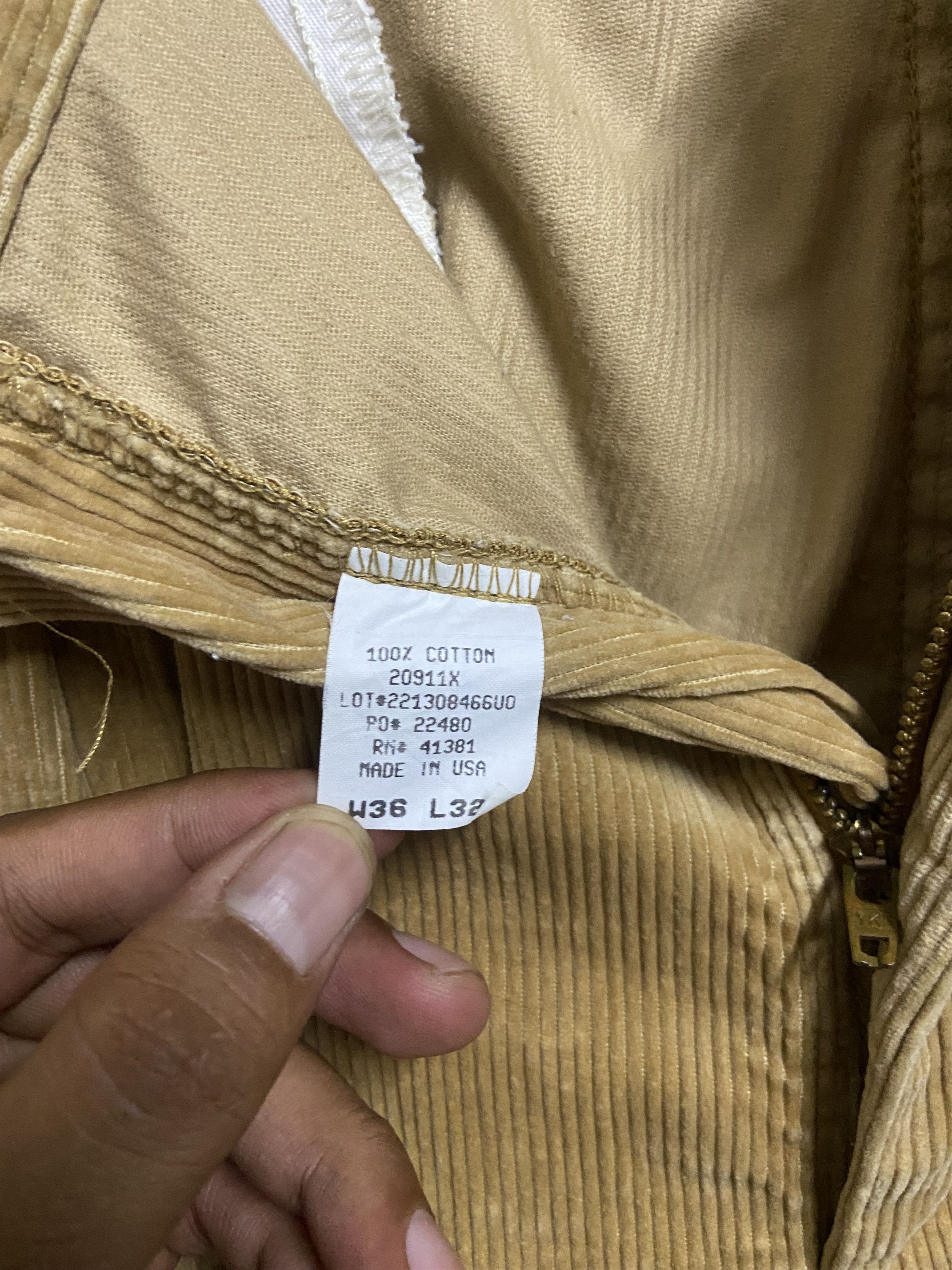 Polo Ralph Lauren × Vintage 90s Andrew Corduroy Pants 38x31 Baggy Pleated Skater Vtg Tan Size US 37 - 4 Thumbnail