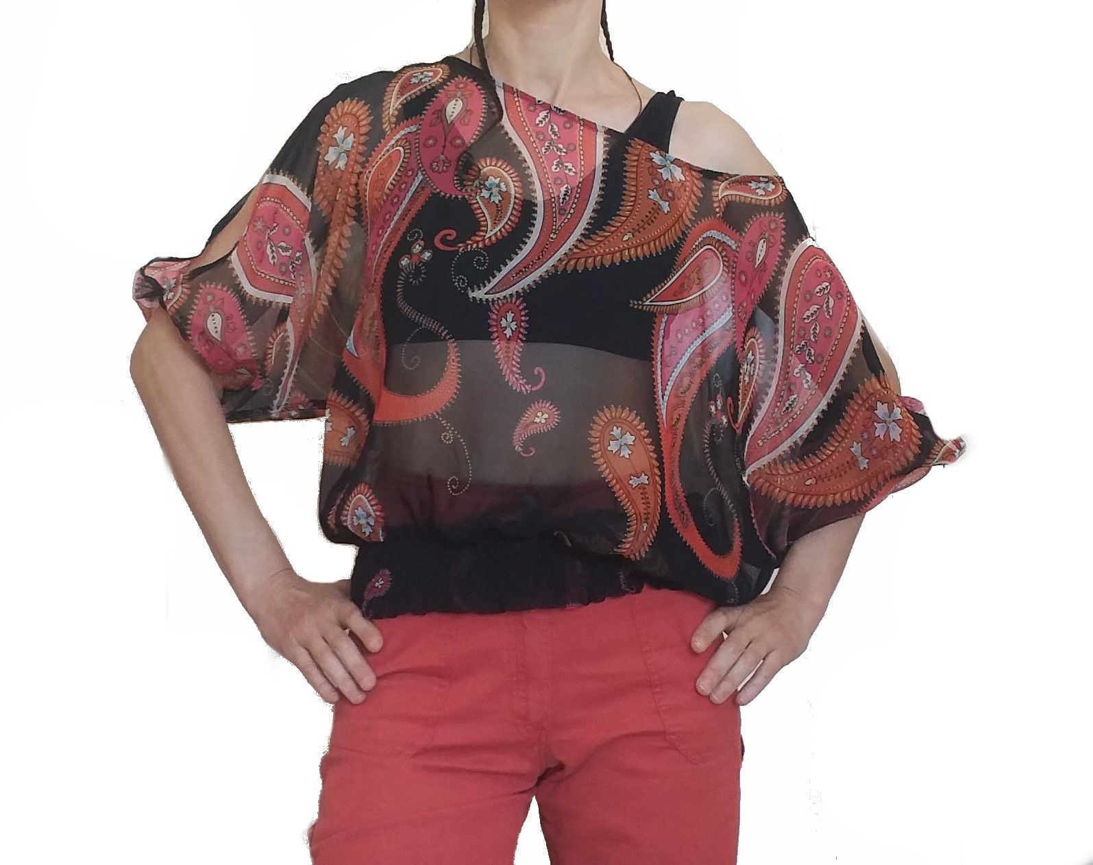 Significant Other Y2K see through Jane Norman shirt "Light my Fire" Size M / US 6-8 / IT 42-44 - 4 Thumbnail