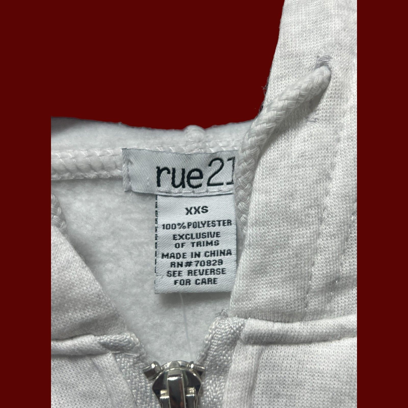 rue21 Rue 21 - Women's Long Sleeve Hooded Sweatshirt - XXS Size XXS / US 00 / IT 34 - 8 Thumbnail