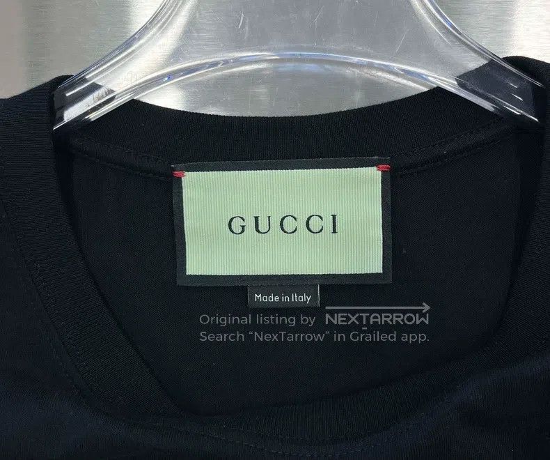 Gucci Gucci Black apple letter logo short sleeve Size XXS / US 00 / IT 34 - 3 Thumbnail