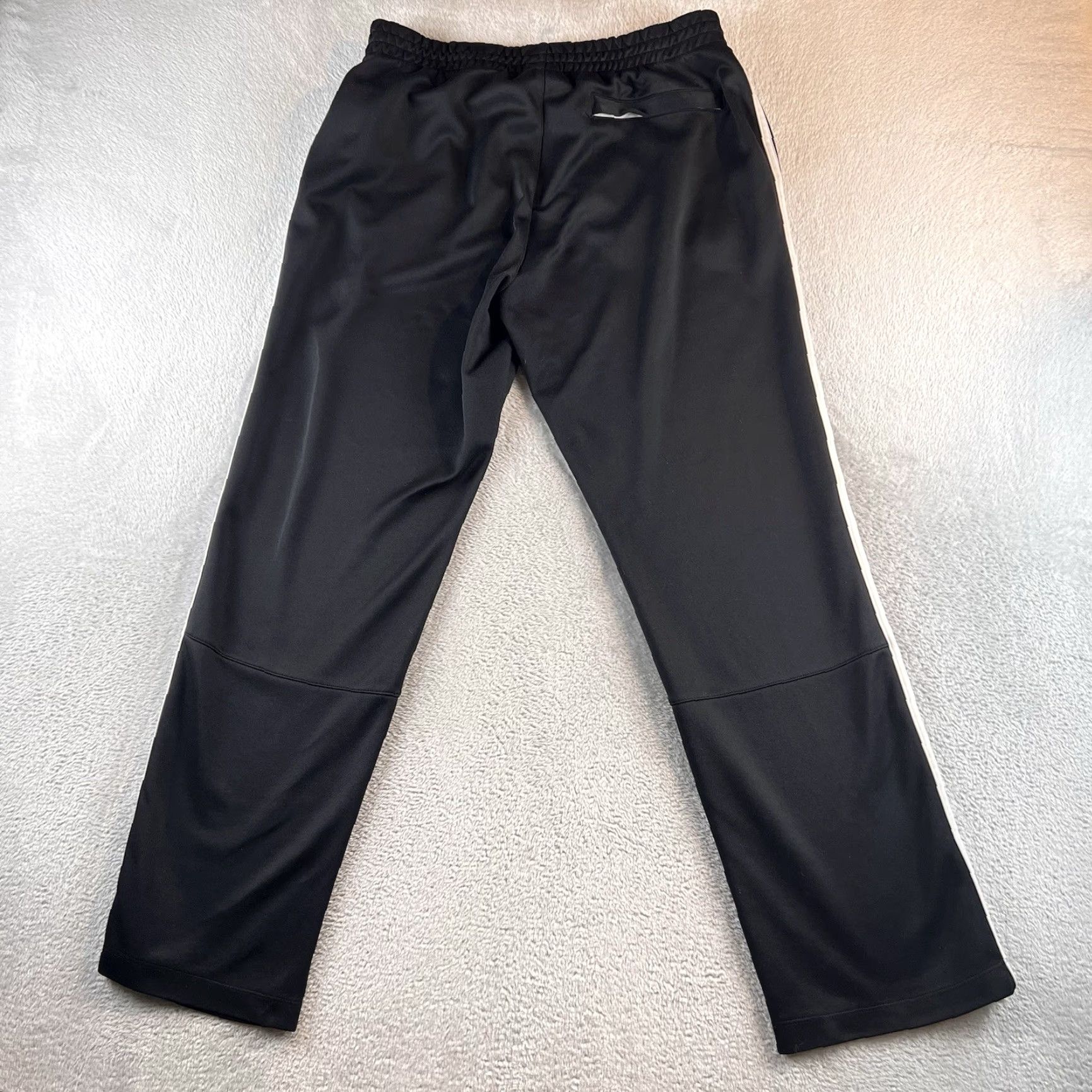 Nike VINTAGE Nike Sportswear Track Pants Mens L Black Striped Swoosh Y2K Size US 33 - 2 Thumbnail
