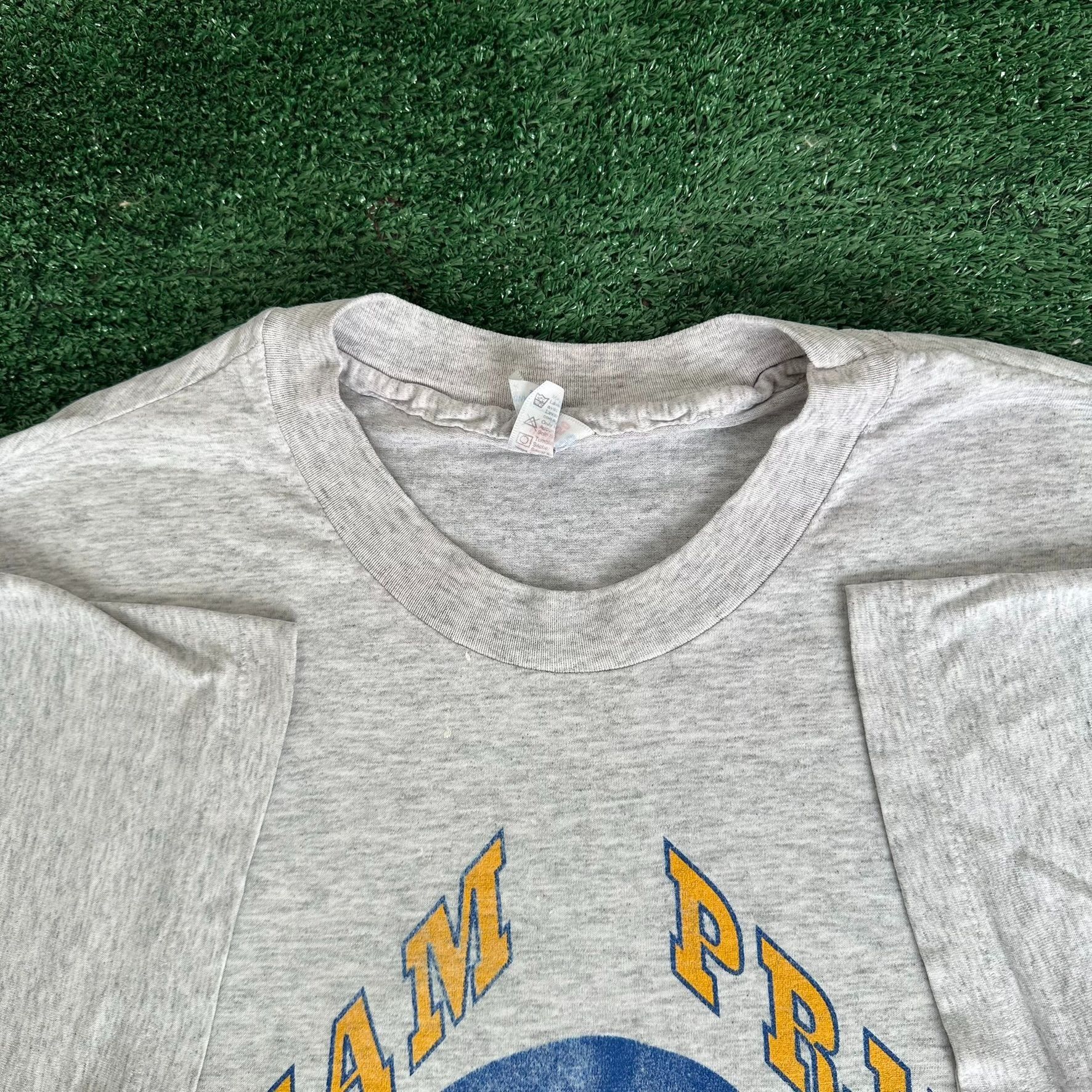 Hanes Vintage 90s Eagles Varsity Football T-Shirt Single Stitch Hi Size US XL / EU 56 / 4 - 3 Thumbnail