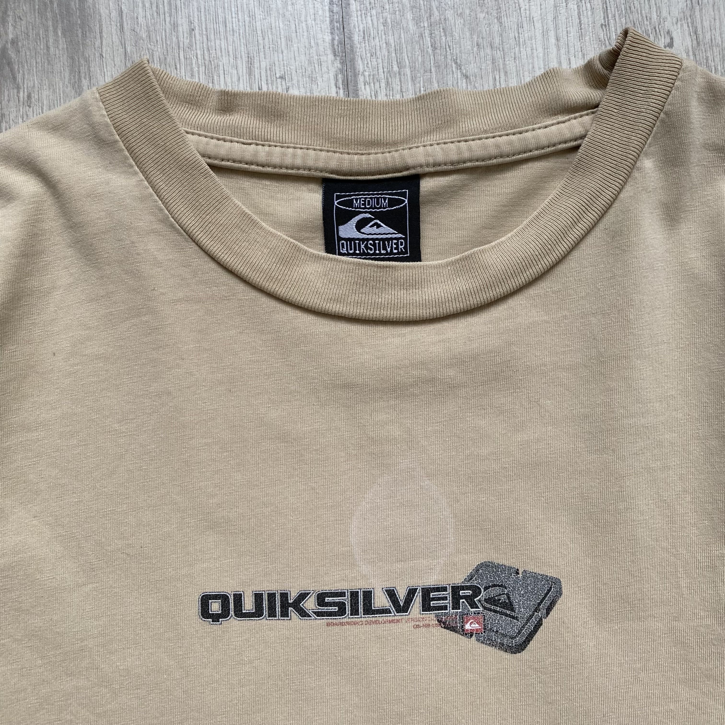 Quiksilver 🏄🏻‍♂️ Vintage 90s QUIKSILVER Logo Trashed tee Y2K Size US M / EU 48-50 / 2 - 5 Thumbnail