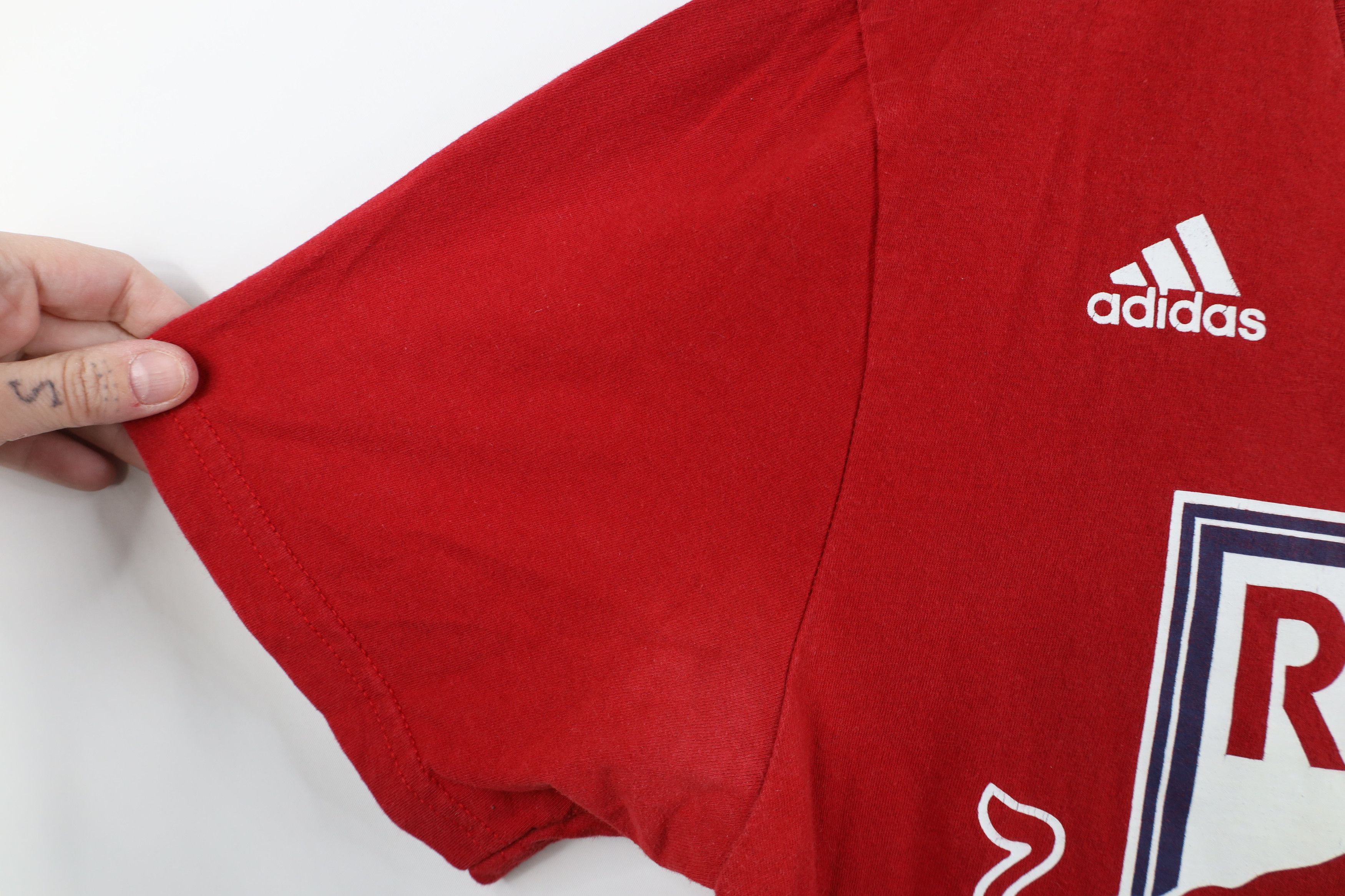 Adidas Adidas New York Red Bull Soccer Jersey T-Shirt Red Cotton Size US M / EU 48-50 / 2 - 10 Thumbnail