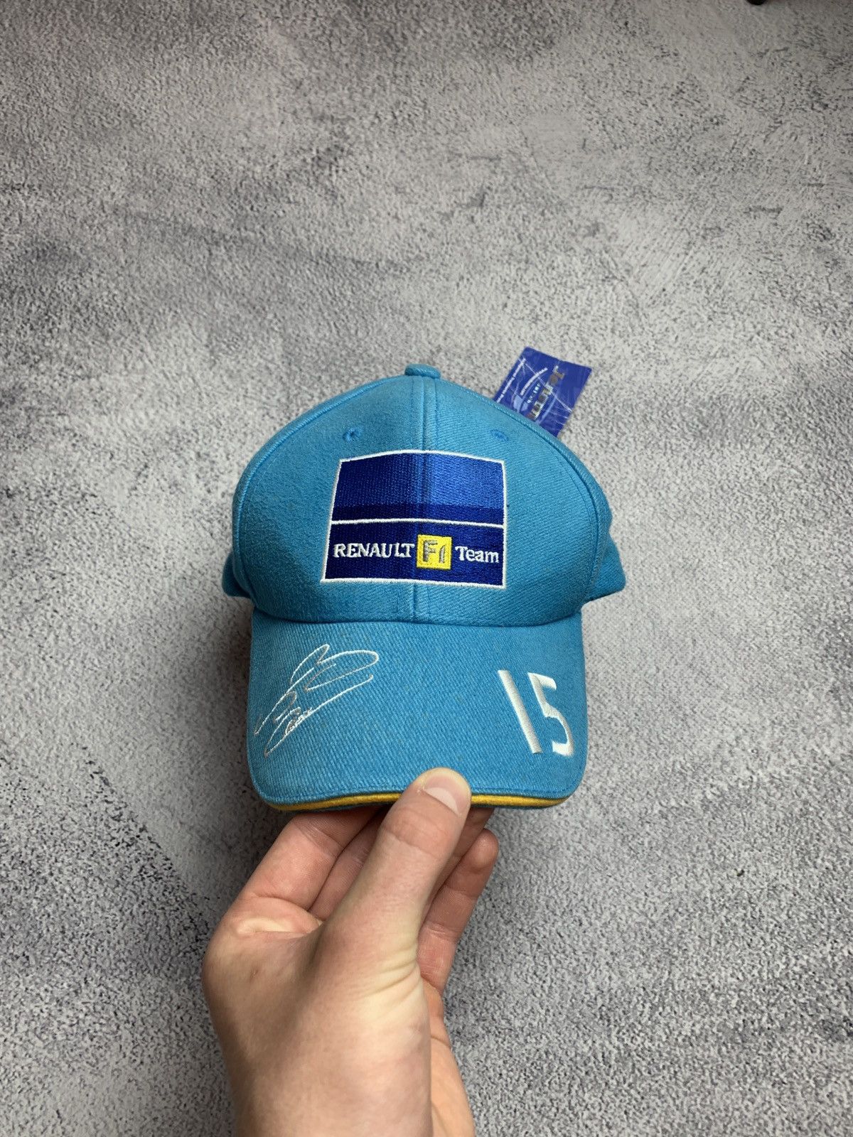 Formula 1 Renault F1 2002 Cap Jenson Button 15 Y2K Size ONE SIZE - 3 Thumbnail