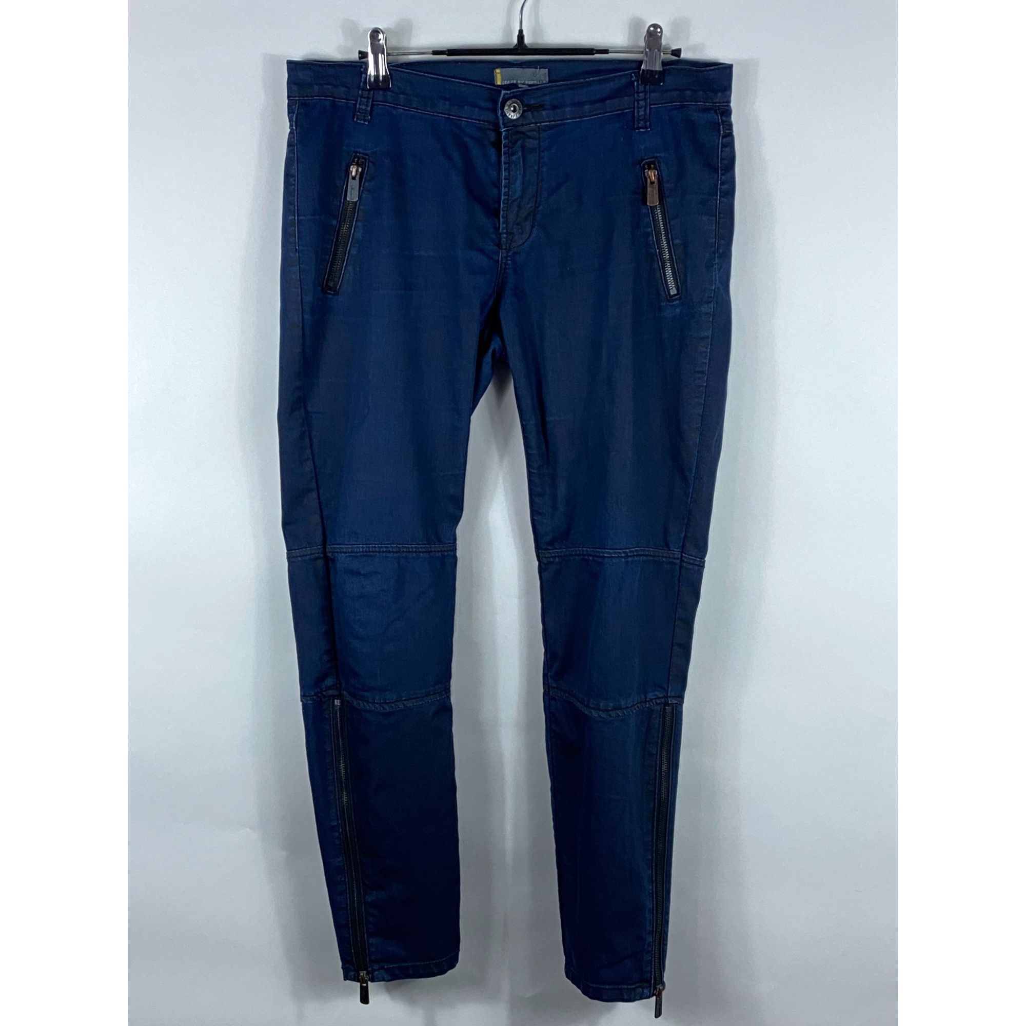 Other Jeans by Buffalo Double-Knee Ankle Zip Slim Fit Pants Blue 3 Size US 30 / EU 46 - 1 Thumbnail
