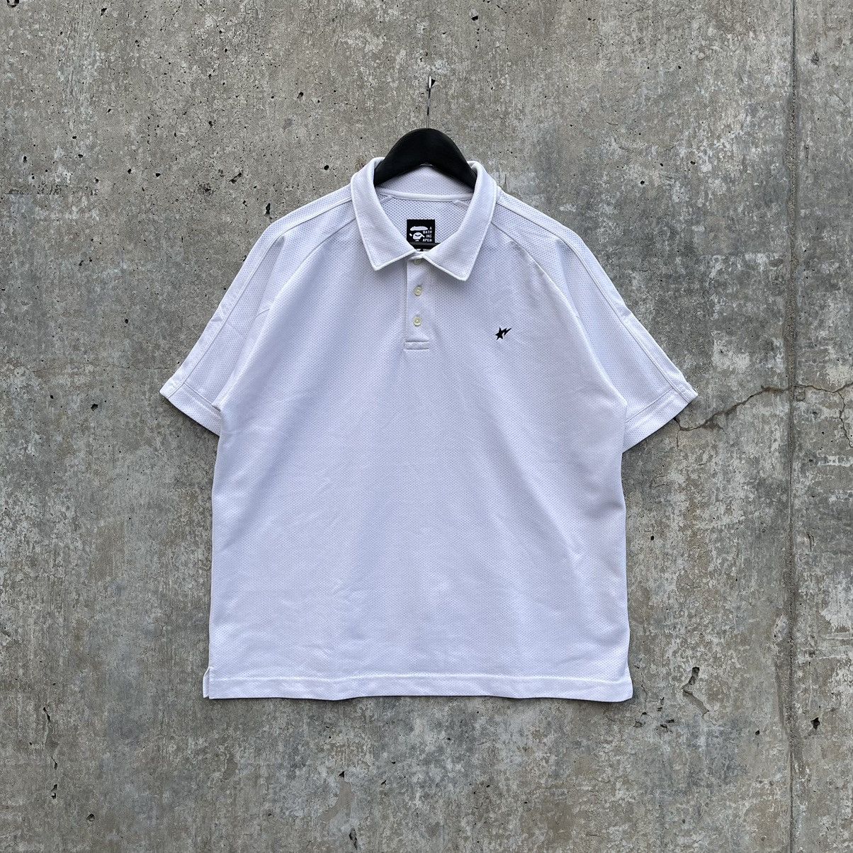 Bape BAPESTA MESH POLO Size US L / EU 52-54 / 3 - 1 Thumbnail