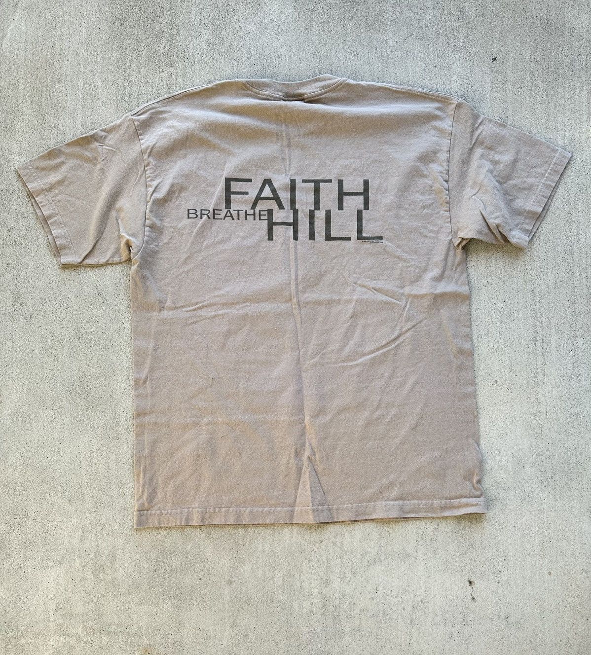 AAA × Band Tees × Vintage Vintage Faith Hill Concert T Shirt Men Side Xl Tan Breathe Size US XL / EU 56 / 4 - 2 Thumbnail