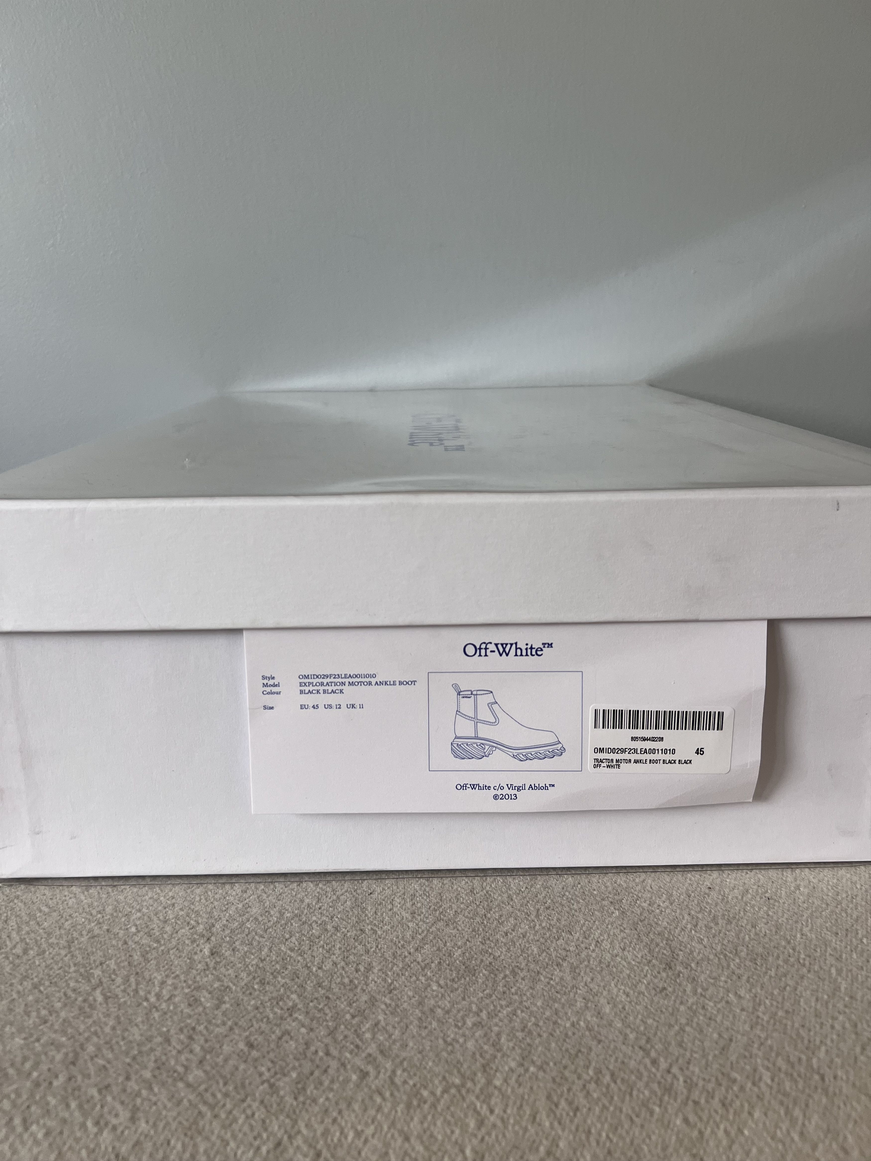 Off-White Off White Exploration Motor Ankle Boots in Black Size US 12 / EU 45 - 9 Thumbnail
