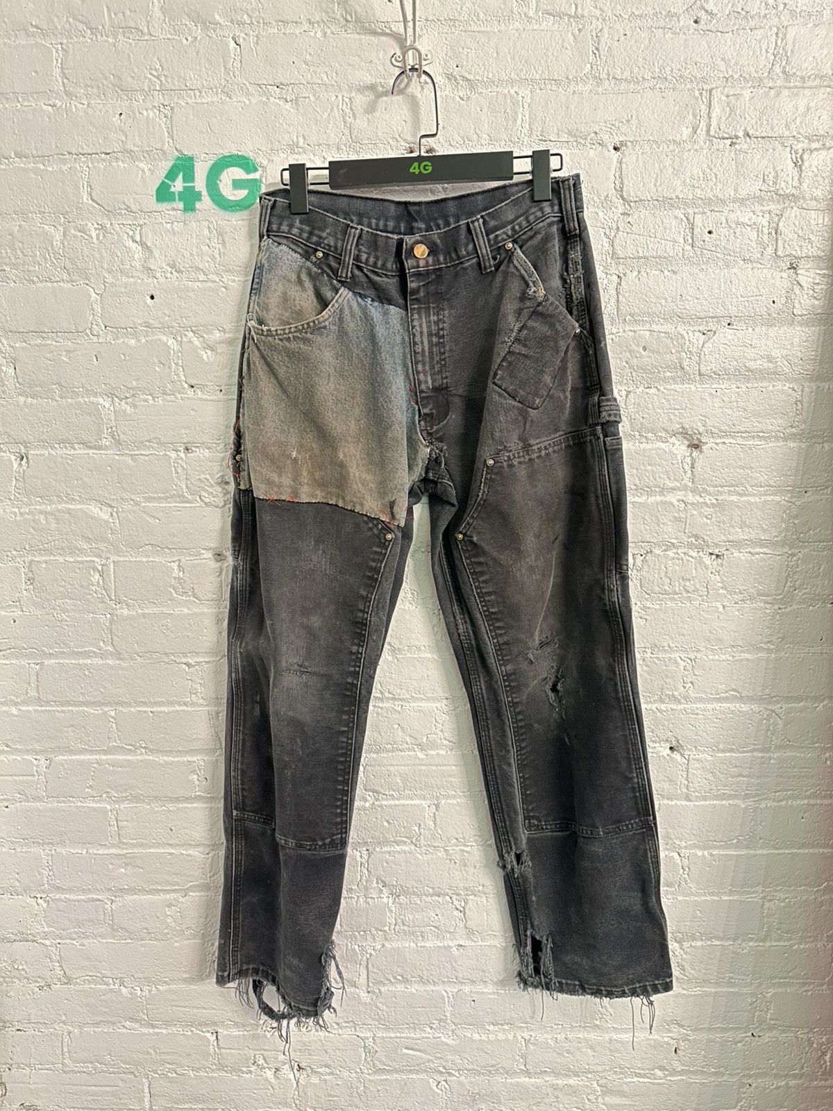 VINTAGE CARHARTT THRASHED REPAIRED PANTS