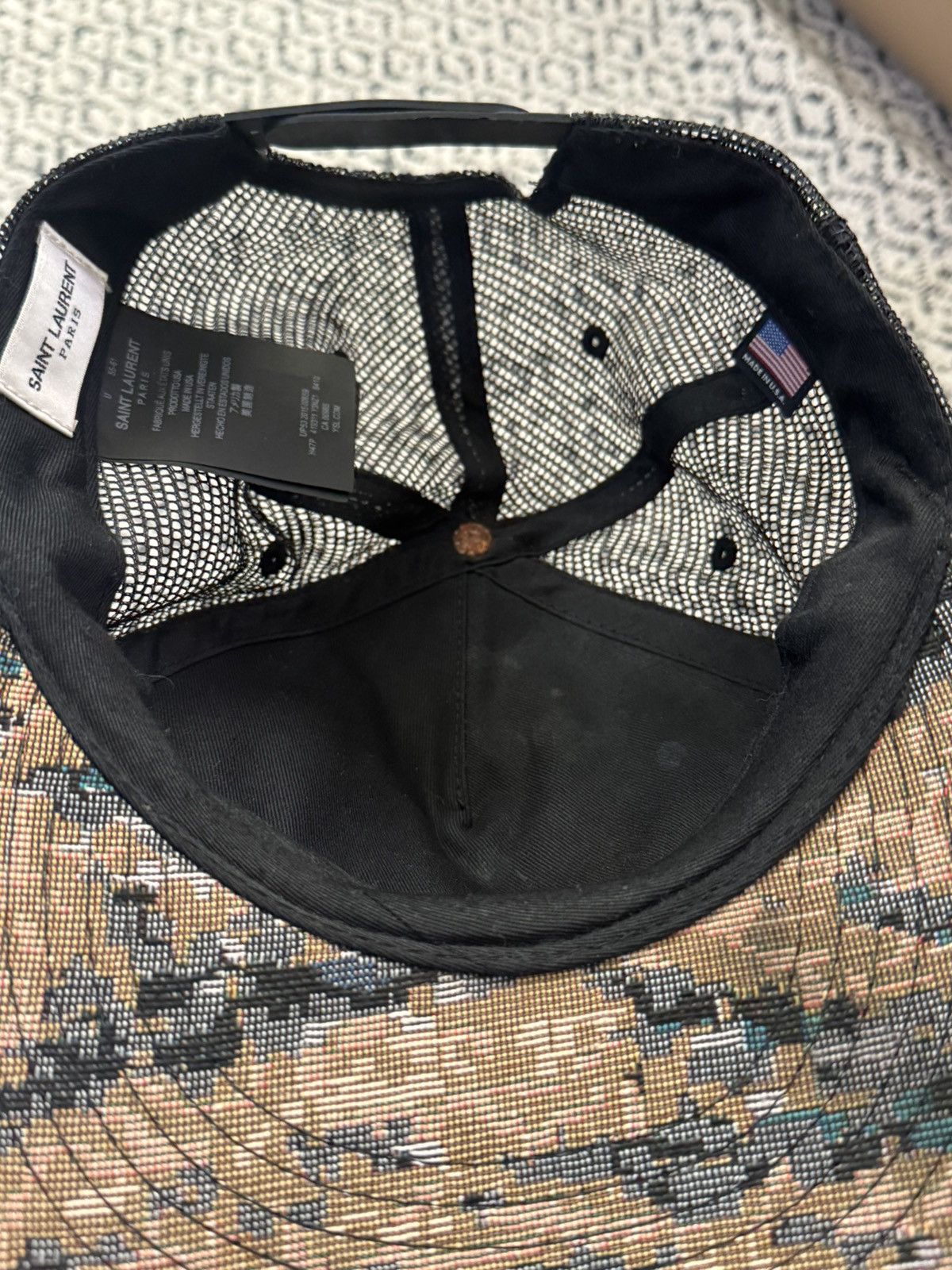Saint Laurent Paris Saint Laurent SS16 Surf Sound Moon Landing Cap Size ONE SIZE - 4 Thumbnail