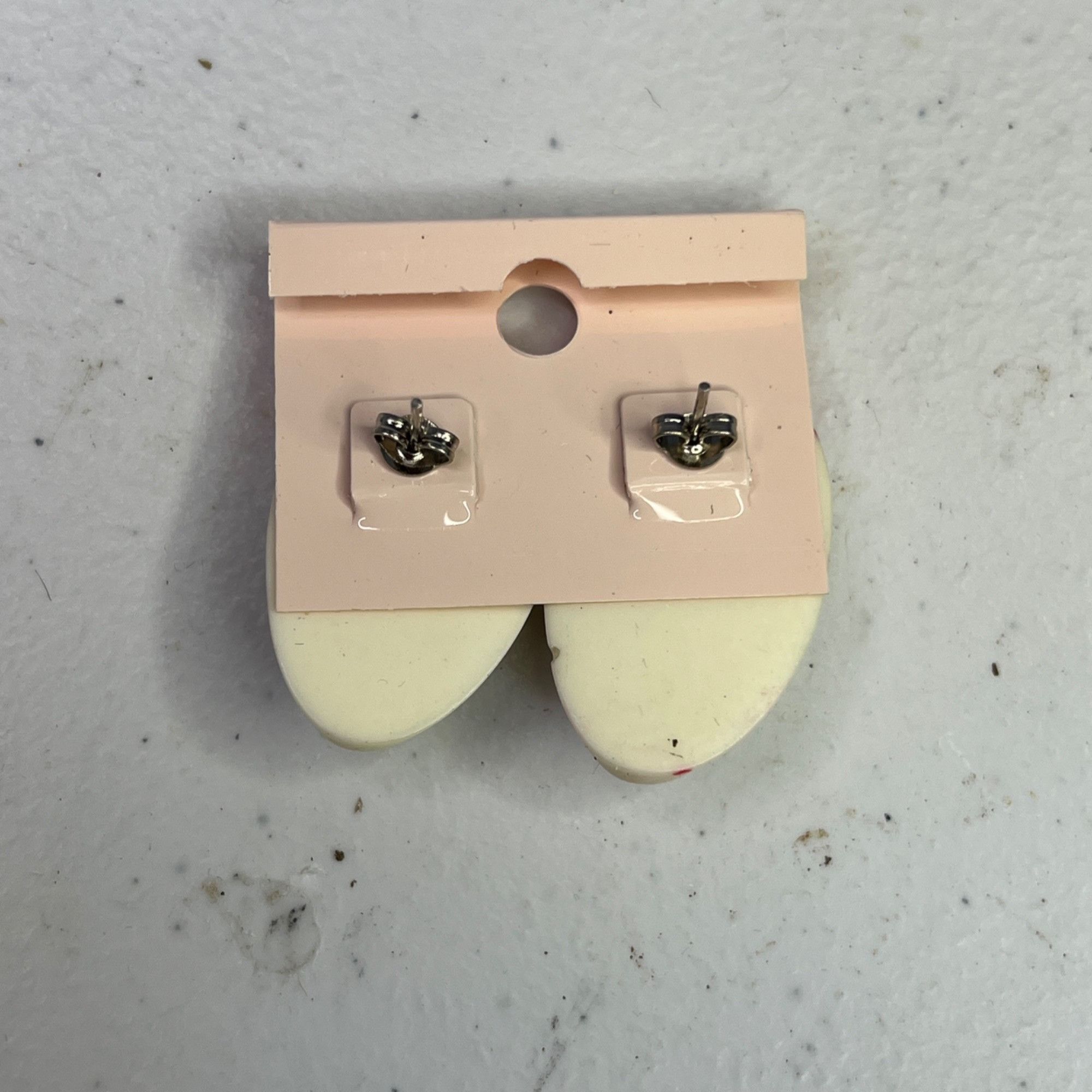 Other Vintage KMQ Mime Mask Face Stud Earrings Painte Size ONE SIZE - 5 Thumbnail