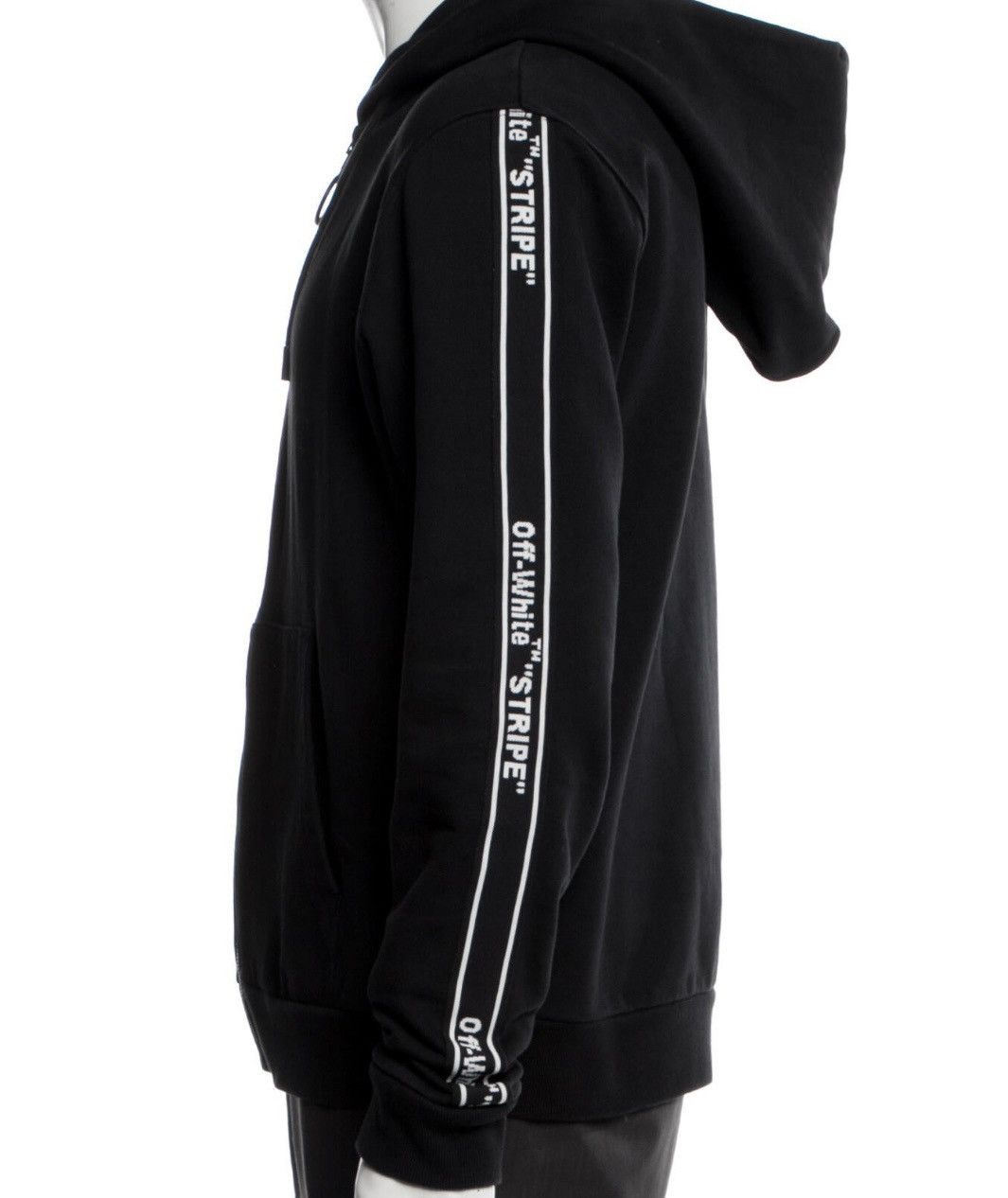 Off-White OFF-WHITE Side Stripe Tape Logo Hoodie Sweatshirt Size US M / EU 48-50 / 2 - 1 Thumbnail