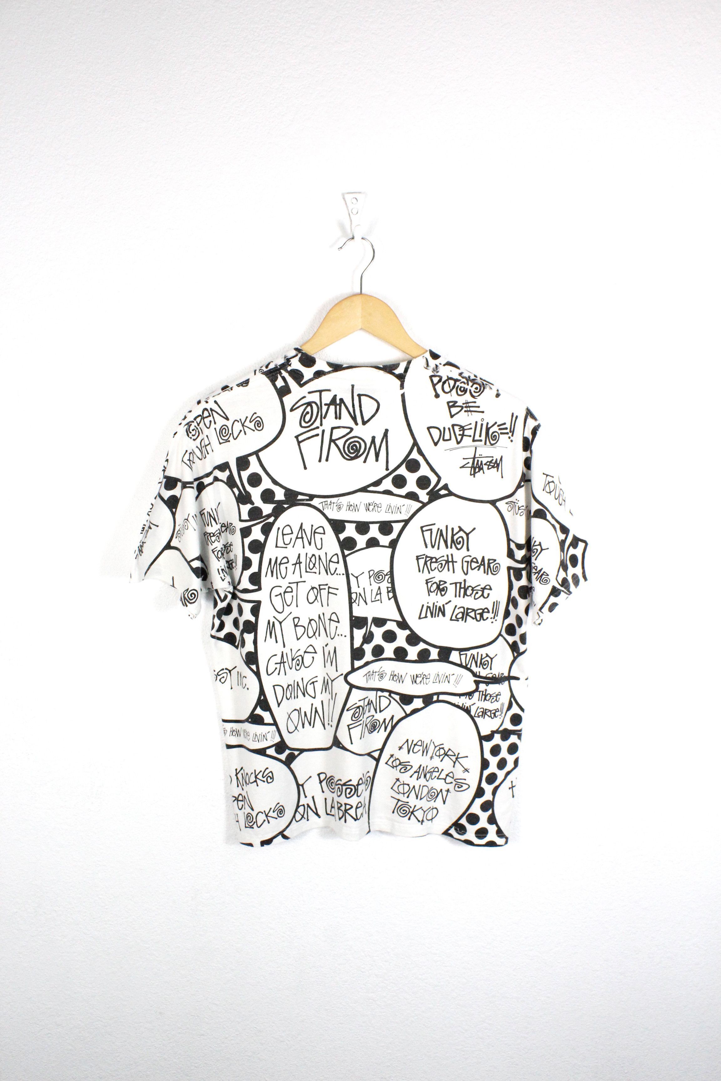 Stussy Stussy NY All Over Printed Graphic Logo Funky Bubble Tee Size US M / EU 48-50 / 2 - 5 Thumbnail