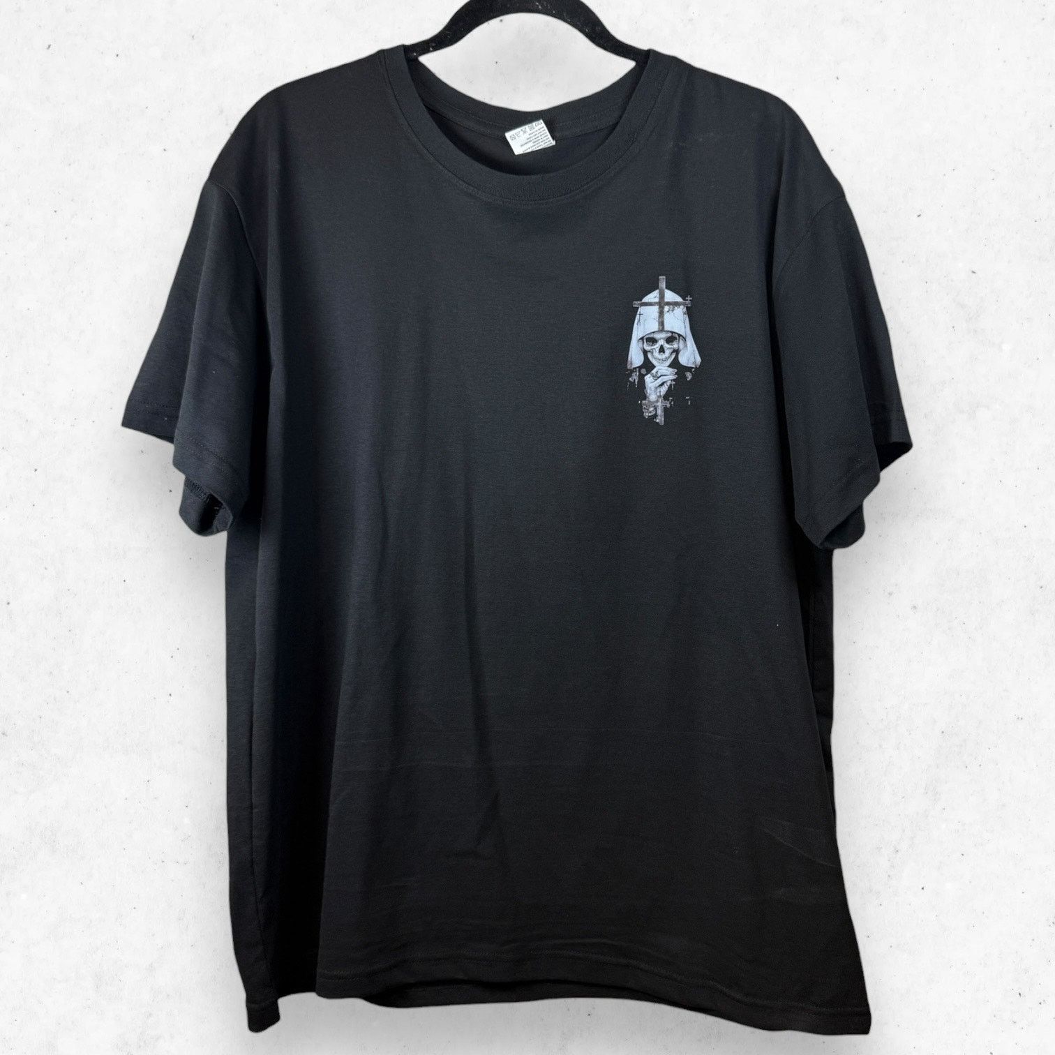 Other Gothic Skull Nun Cross Graphic Tee 2XL Black NWOT Size US XXL / EU 58 / 5 - 1 Thumbnail