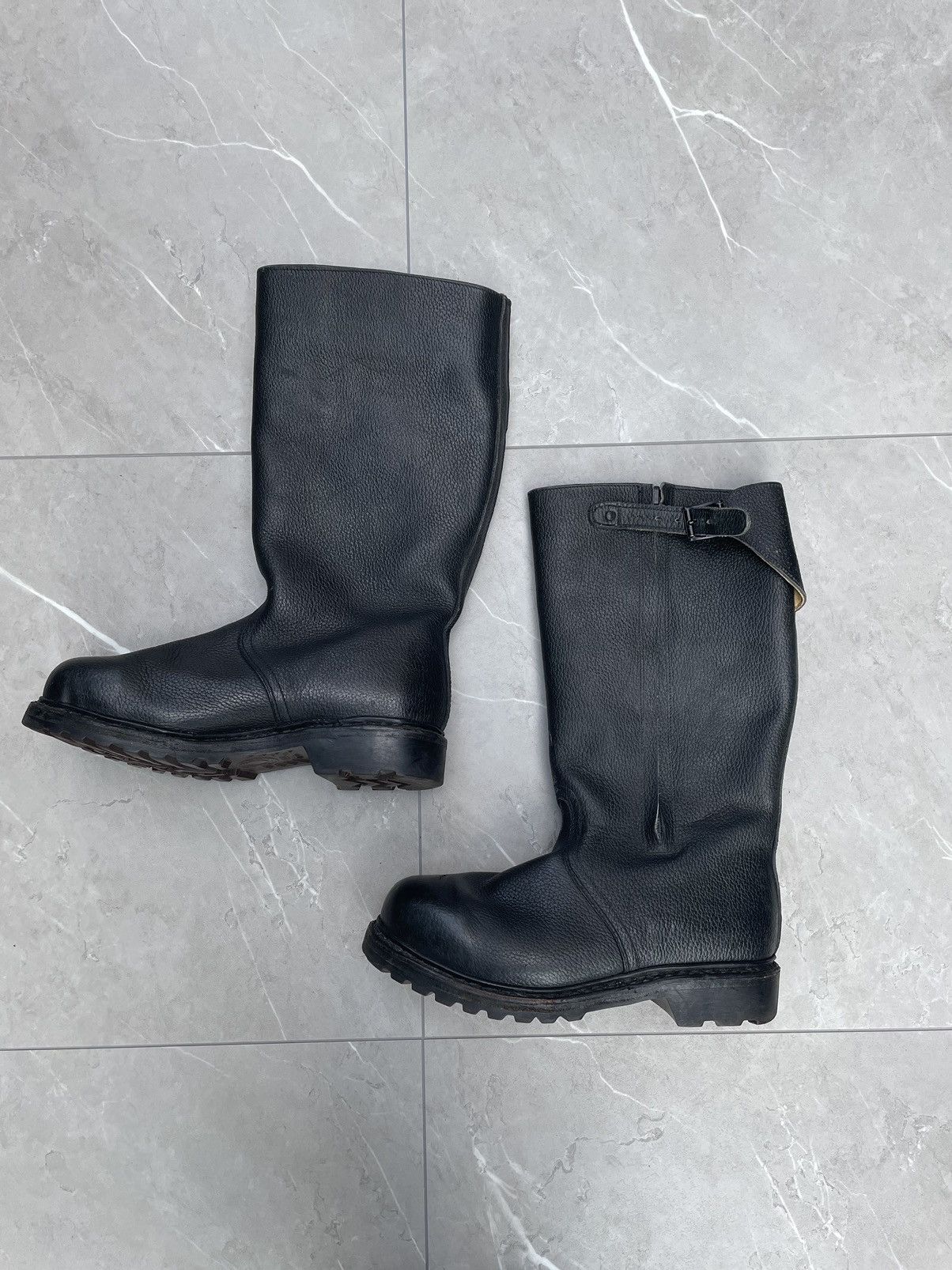 Vintage Ww2 Leather Military Combat Boots W/Lining Size US 10 / EU 43 - 4 Thumbnail