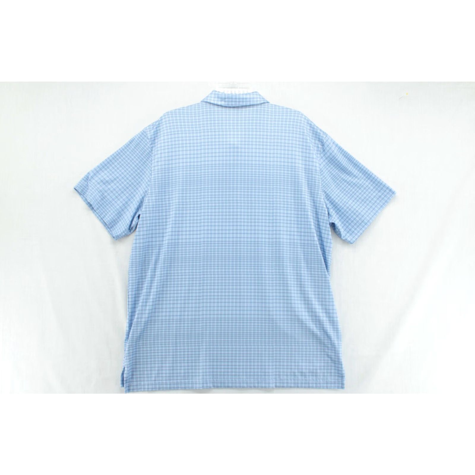 Adidas Adidas Polo Golf Shirt Men XL Blue Check Logo Polo Casual Office Preppy Athleisure Sports Mens Size US XL / EU 56 / 4 - 5 Thumbnail