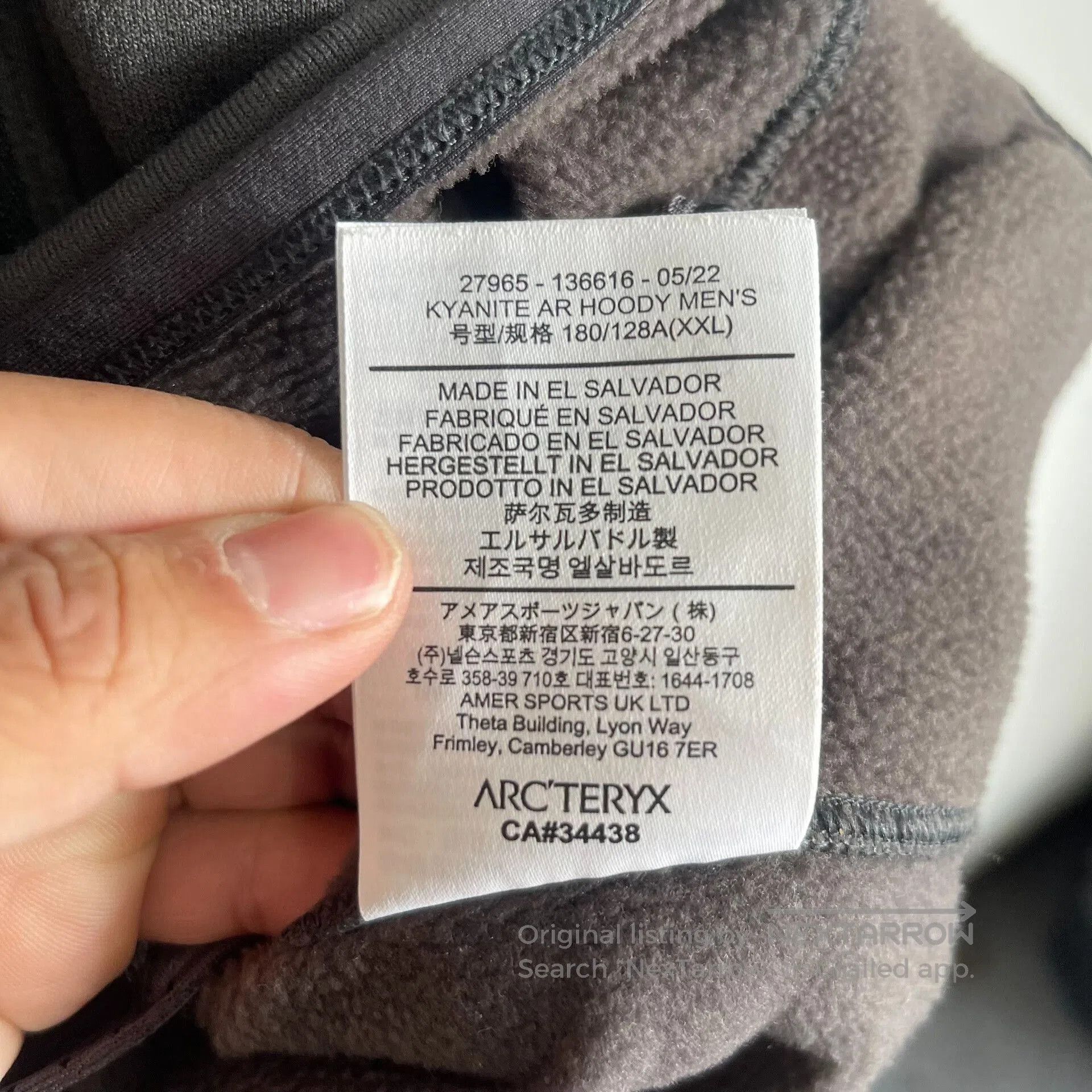 Arc'teryx Arcteryx Men's Gray Fleece Jacket XXL. Size US XXL / EU 58 / 5 - 4 Thumbnail