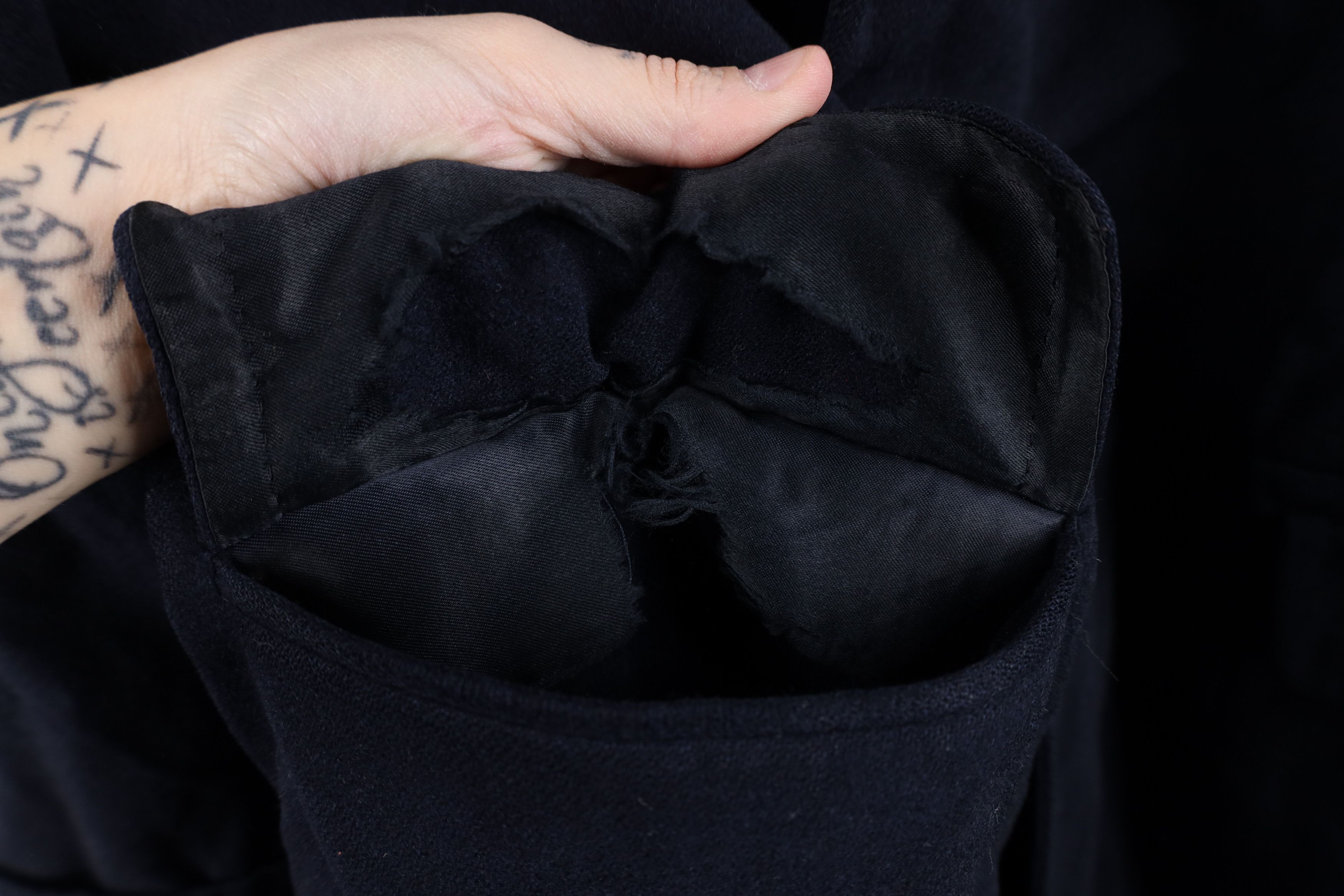 Vintage Vintage 50s 60s Streetwear Velour Wool Overcoat Jacket Blue Size US XL / EU 56 / 4 - 6 Thumbnail