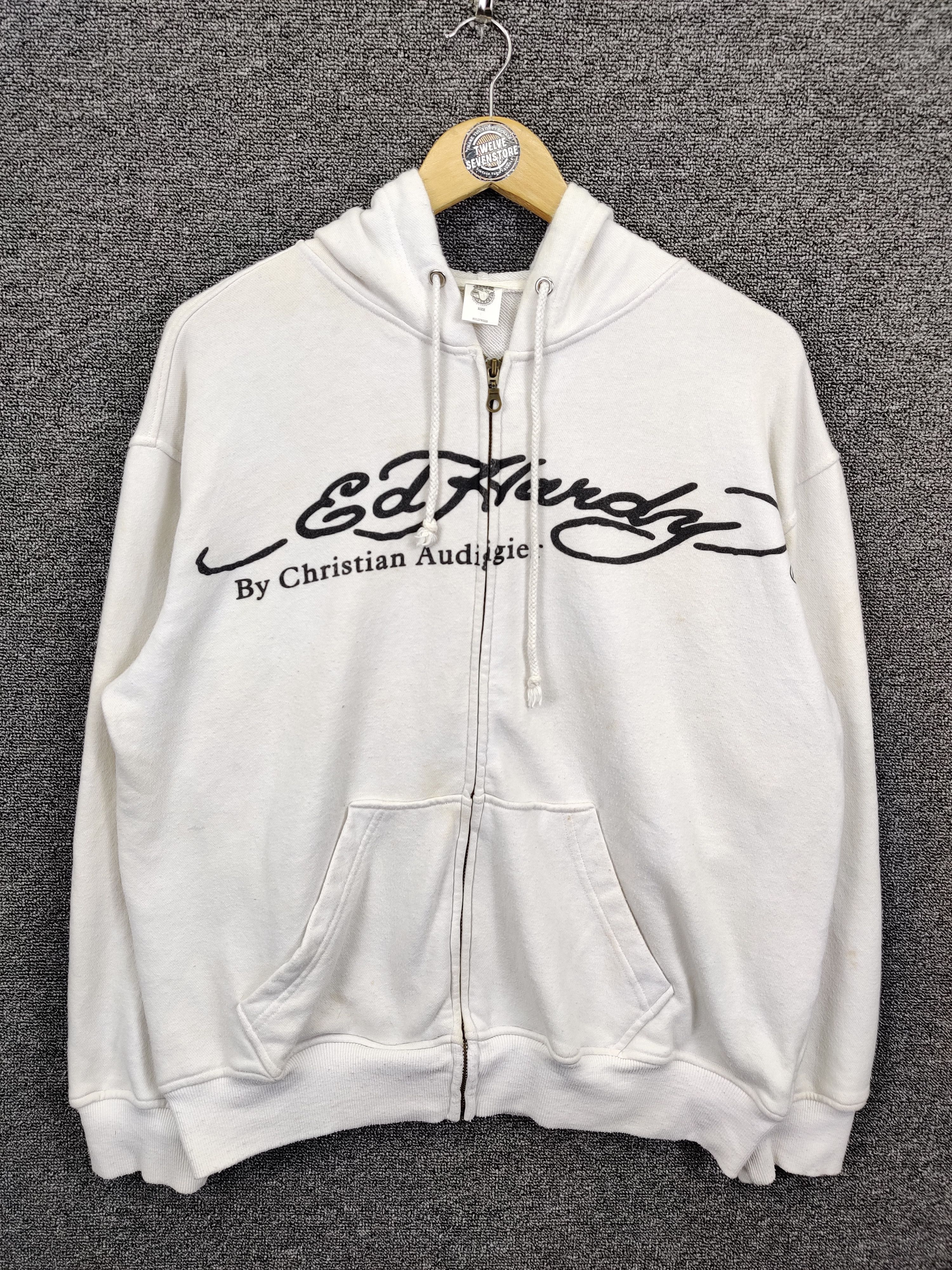 Ed Hardy Vintage Ed Hardy Christian Audigier Los Angeles Skull Hoodie Size US L / EU 52-54 / 3 - 4 Thumbnail