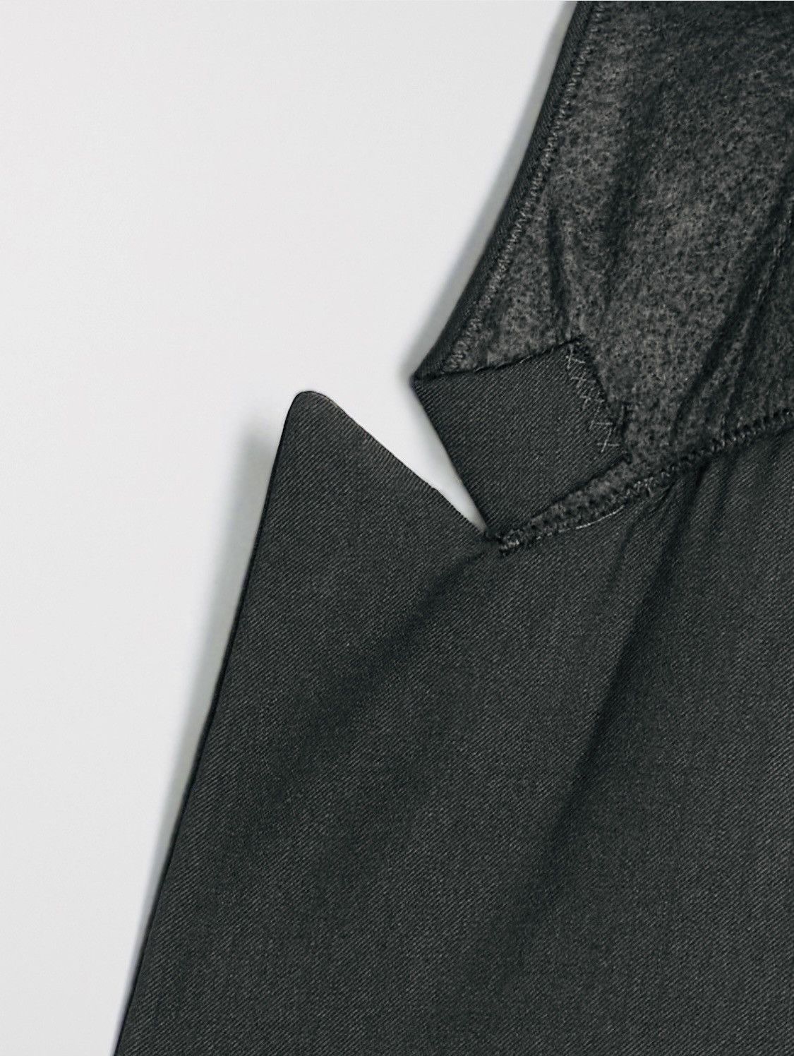 Amiri AMIRI Leather & Satin-Trimmed Wool-Twill Black Blazer, IT48 Size 48R - 11 Thumbnail