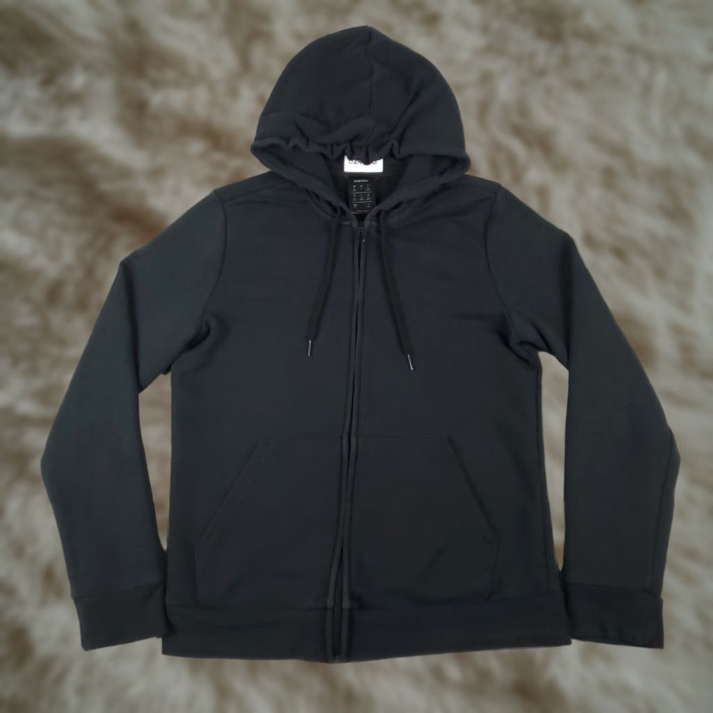 Adidas Adidas Full Zip Hoodie Sweatshirt Black Cotton Blend Womens Medium Size M / US 6-8 / IT 42-44 - 1 Thumbnail
