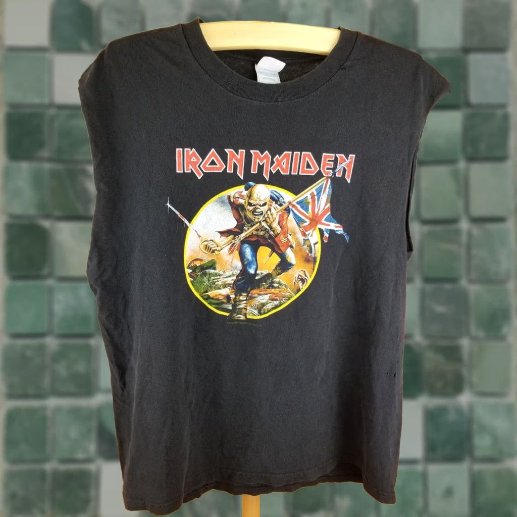 Vintage VINTAGE IRON MAIDEN HEAVY METAL TOUR T-SHIRT 2008 LARGE BLACK Size US L / EU 52-54 / 3 - 1 Thumbnail