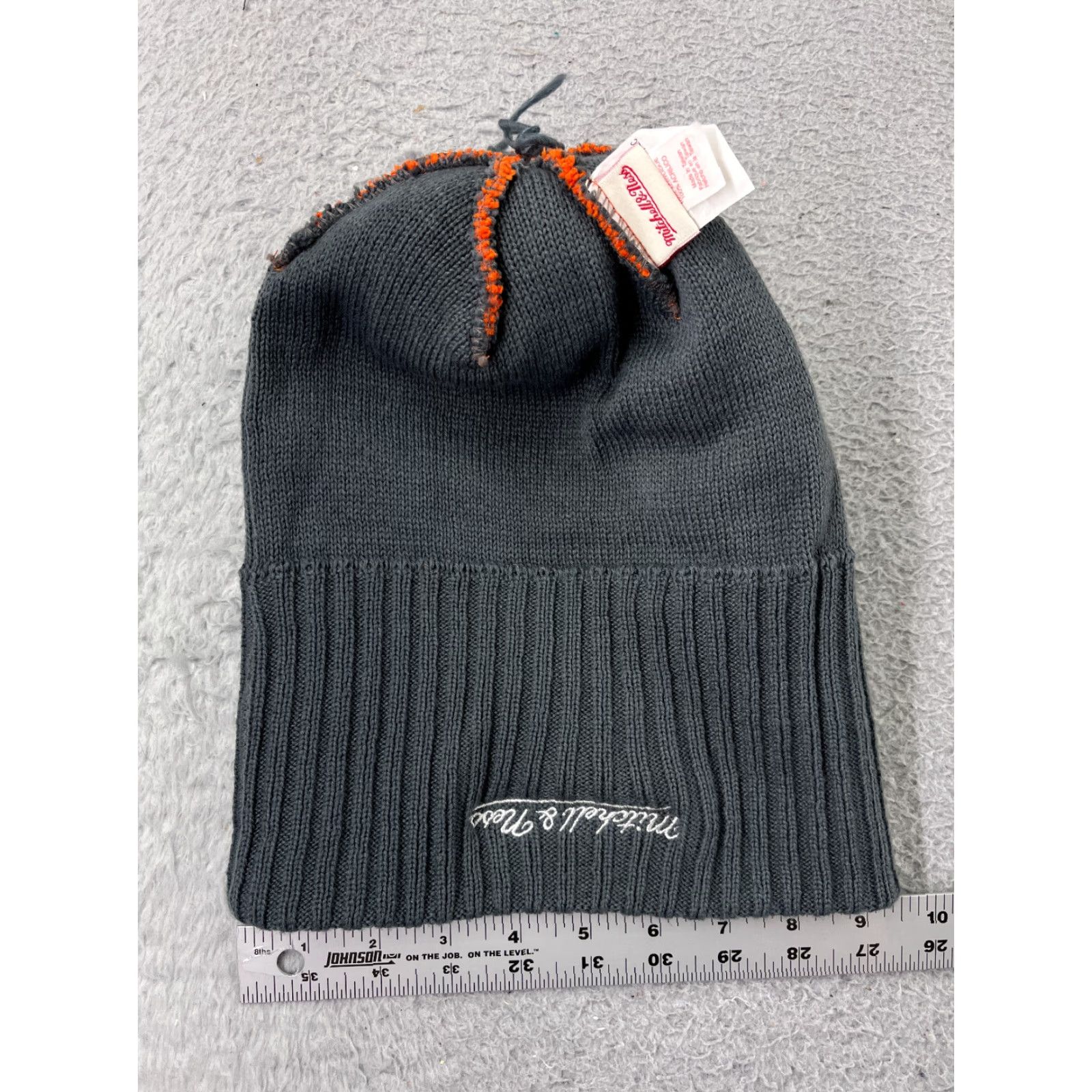 Mitchell & Ness VINTAGE Mitchell & Ness Beanie Hat Adult One Size Orange Fair Isle Ski Logo 90s Mens Size ONE SIZE - 6 Thumbnail