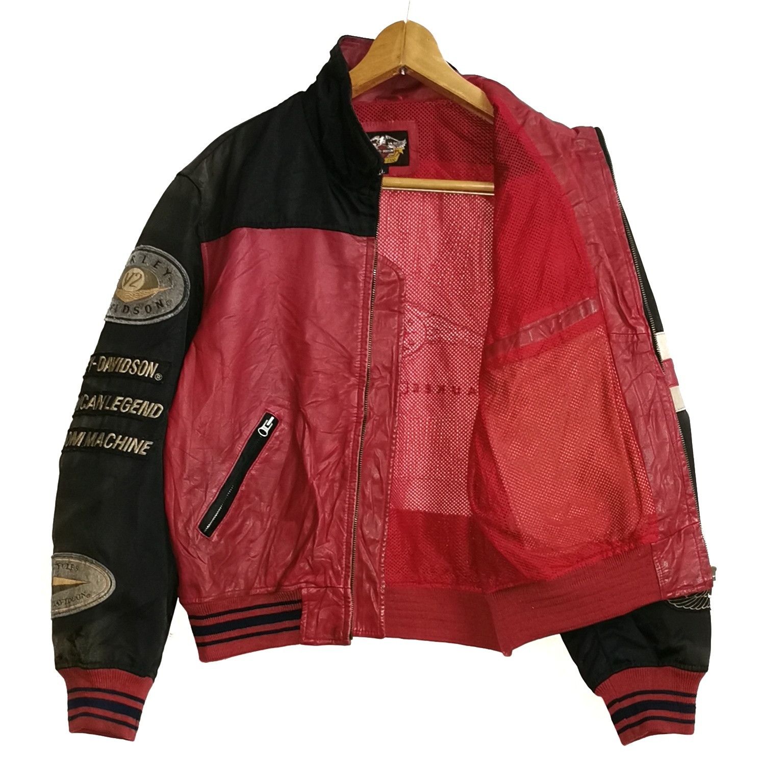 Harley Davidson Leather Bomber Jacket