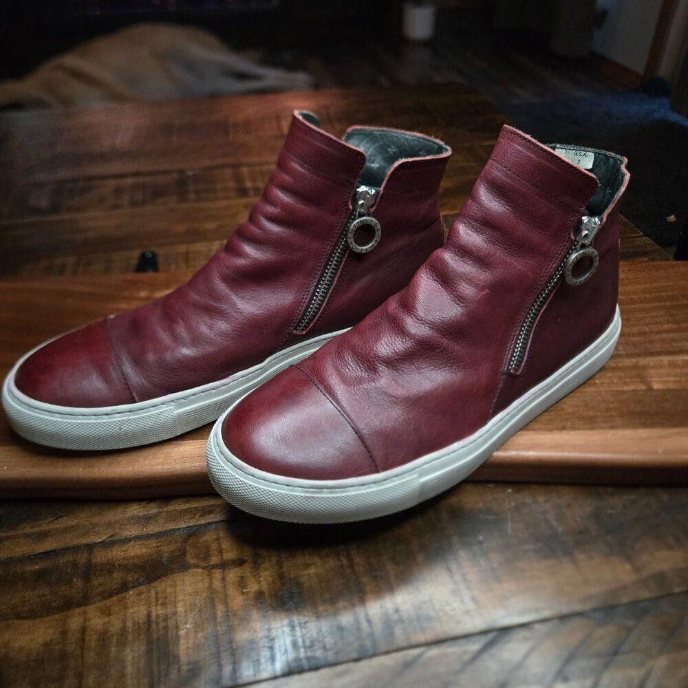 Designer Florentini + Baker Bret Sneaker Womens Size 7 Leather DS1 Size US 7 / IT 37 - 5 Thumbnail