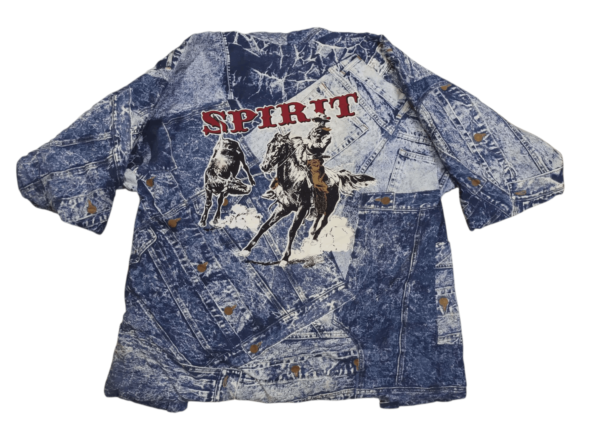 Japanese Brand 🔥 RARE DESIGN KURUME HANTEN X COWBOY KIMONO 🔥 Size US S / EU 44-46 / 1 - 1 Thumbnail