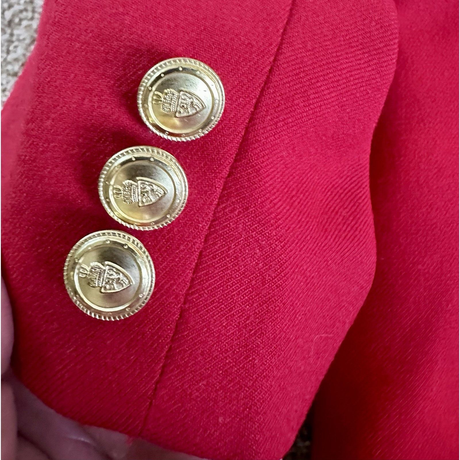 Talbots Vintage Talbots Women’s Blazer Jacket 16 Petite Red Wool Size XXL / US 16-18 / IT 52-54 - 11 Thumbnail