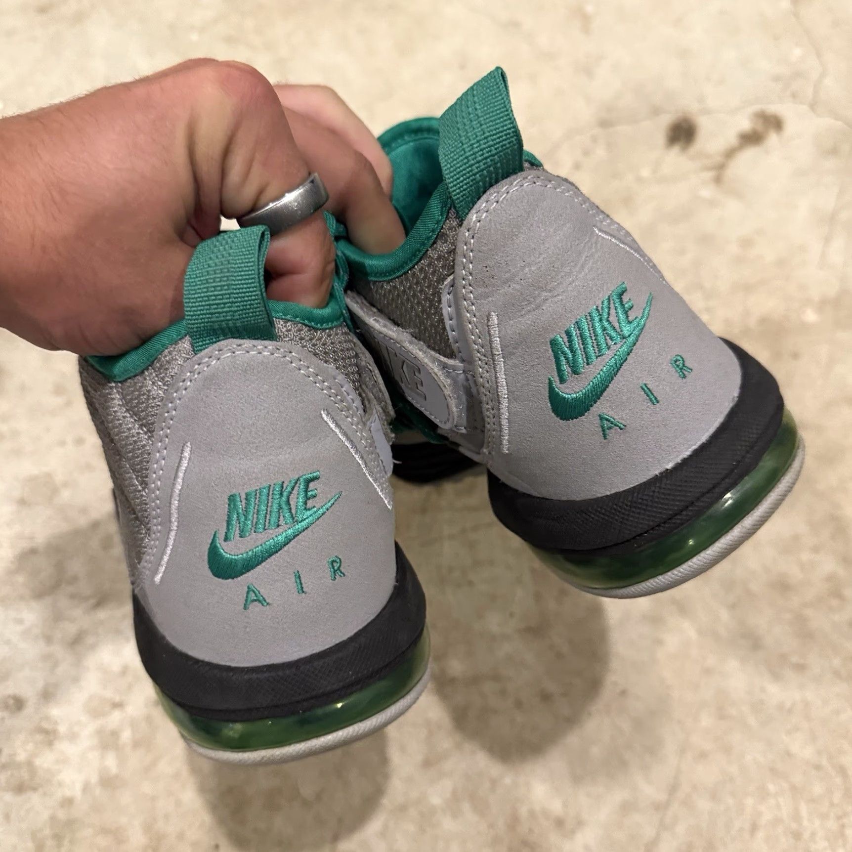 Nike Nike Air Max Shake Evolve Wolf Grey Stadium Green 2012 Rodman Gray Sz 8.5 Mens Sneaker Size US 9 / EU 42 - 7 Thumbnail